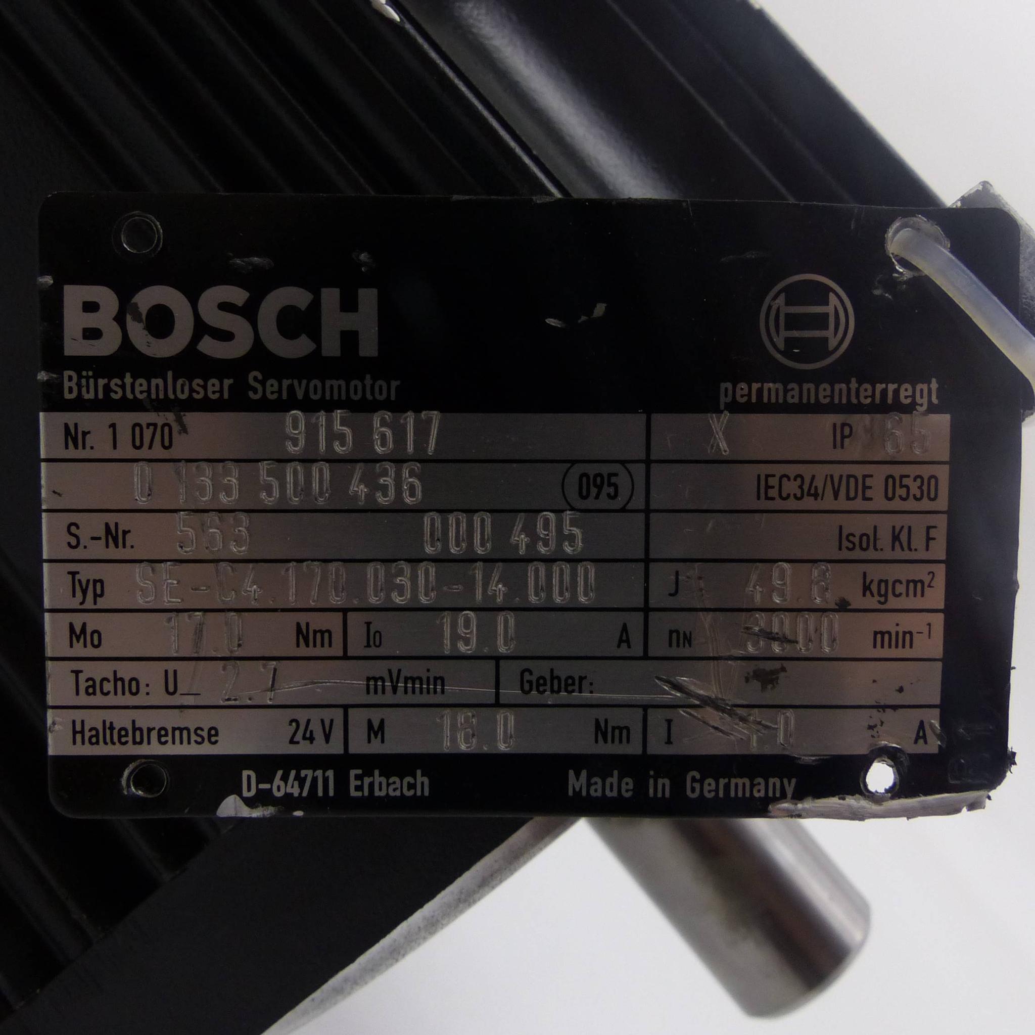 Produktfoto 2 von BOSCH Bürstenloser Servomotor SE-C4.170.030-14.000