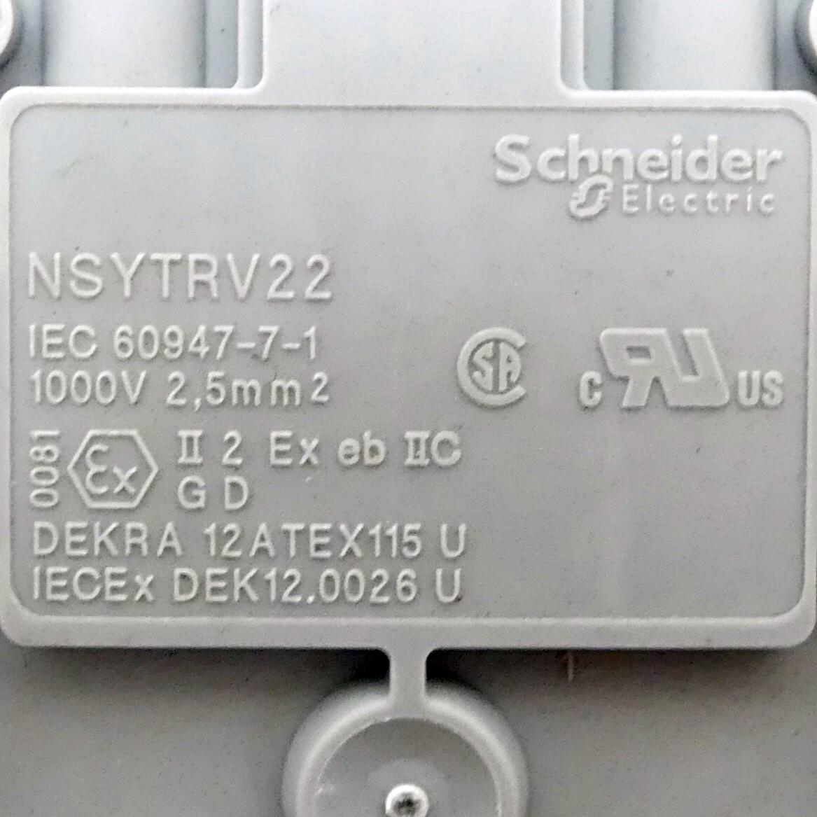 Produktfoto 2 von SCHNEIDER ELECTRIC 45 x Reihenklemme NSYTRV22