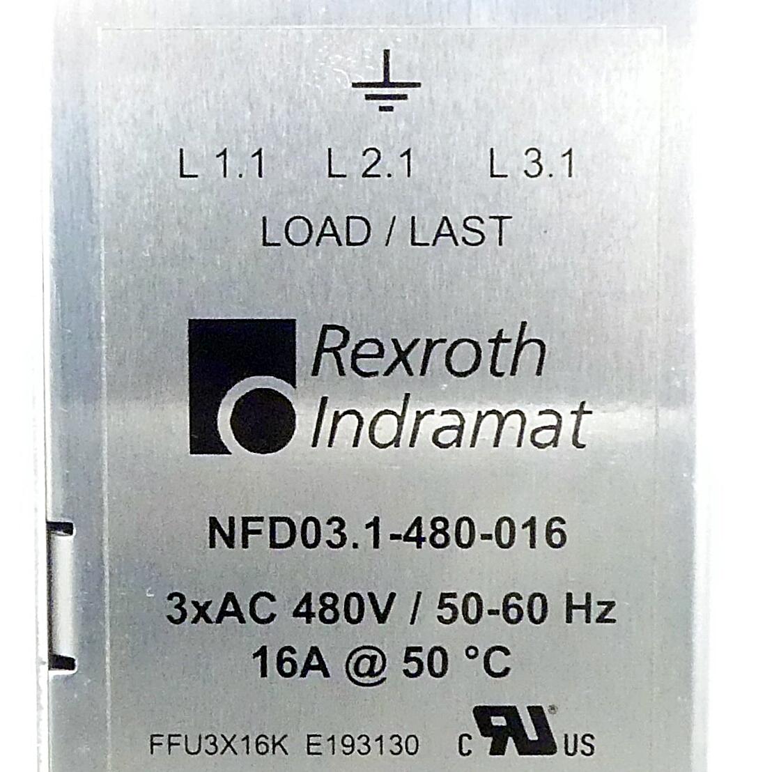 Produktfoto 2 von REXROTH Netzfilter NFD03.1-480-016