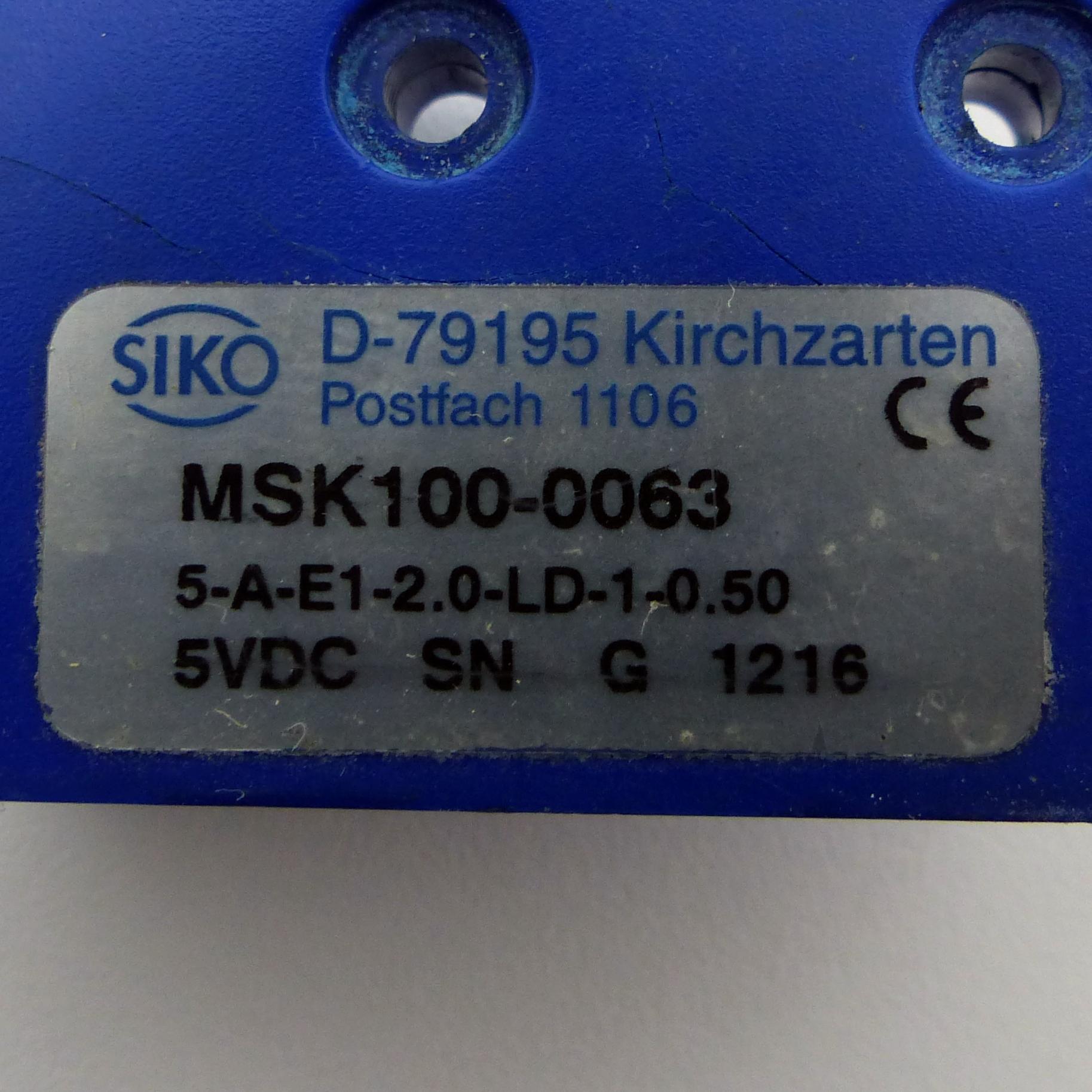 Produktfoto 2 von SIKO Magnetsensor MSK 100-0063