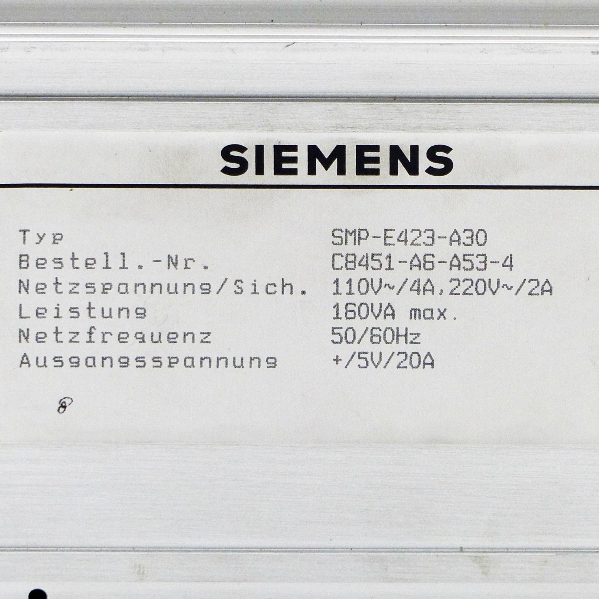 Produktfoto 2 von SIEMENS Netzgerät SMP-E423-A30