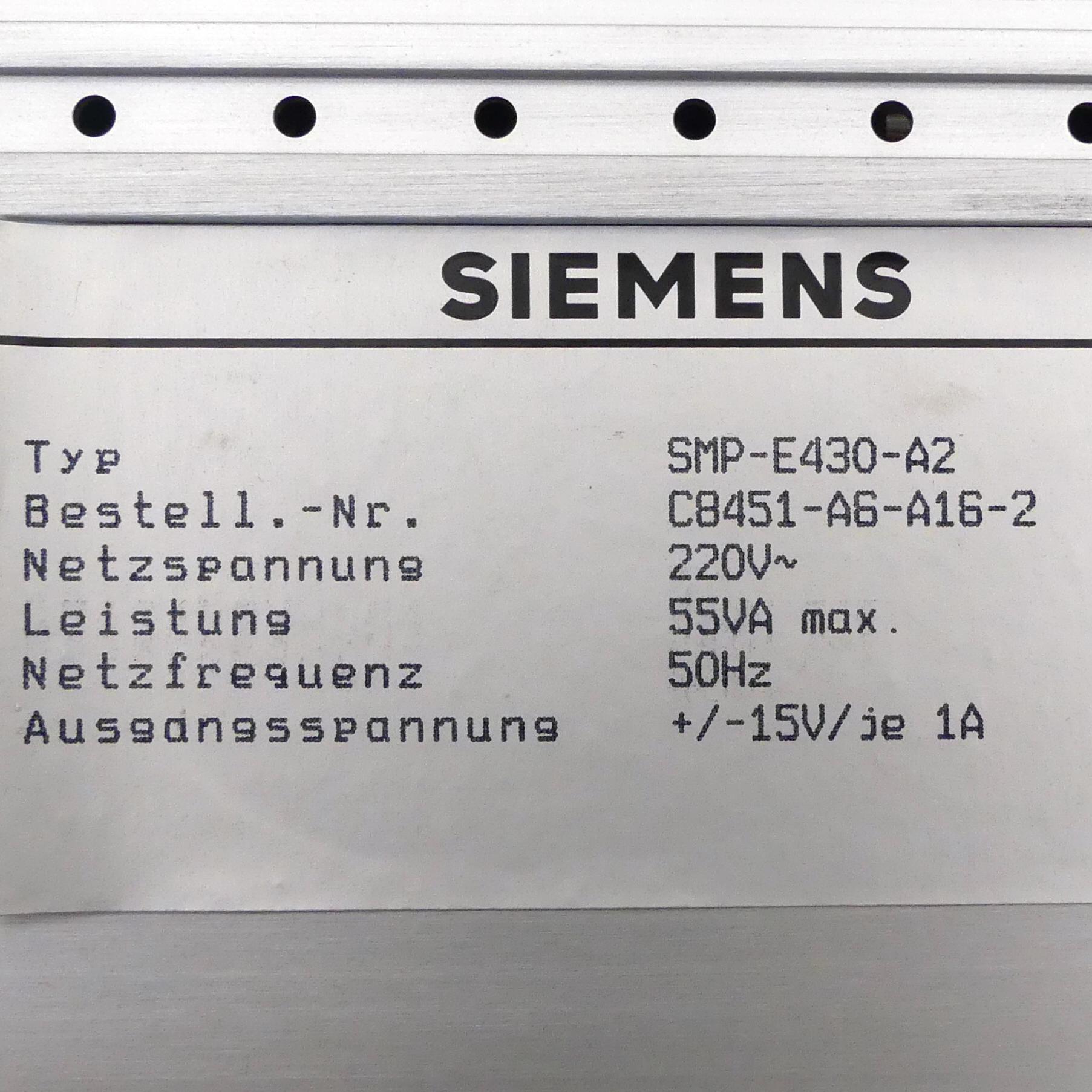 Produktfoto 2 von SIEMENS Netzteil