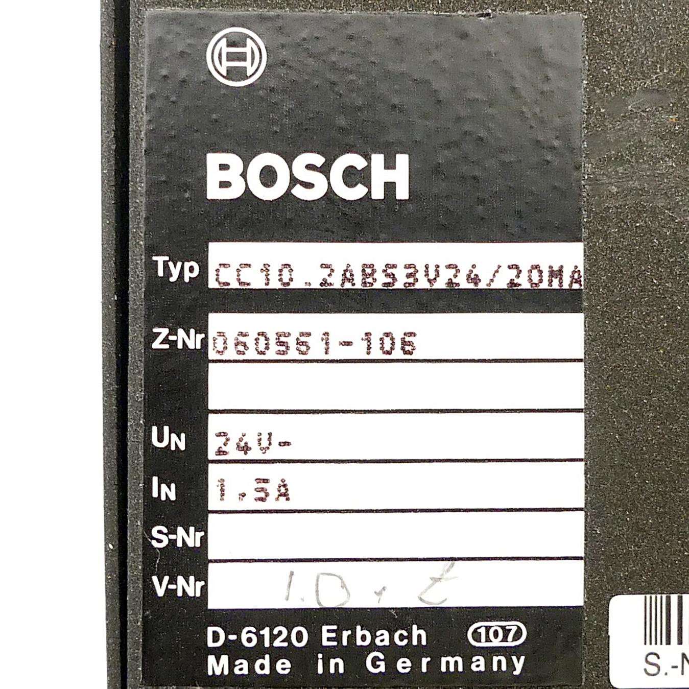 Produktfoto 2 von BOSCH Baugruppe CC10.2ABS3V24/20MA