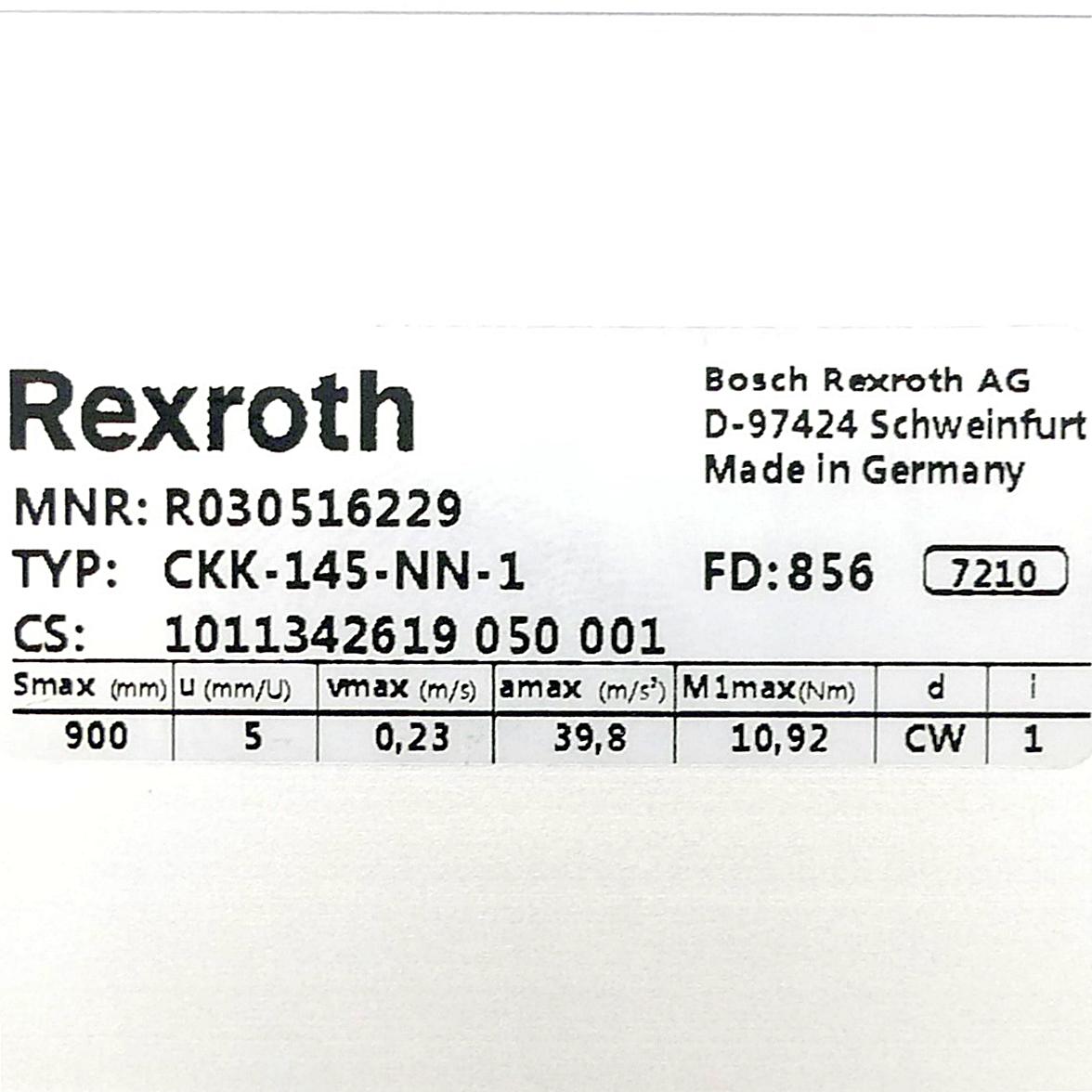 Produktfoto 2 von REXROTH Linearmodul CKK-145-NN-1