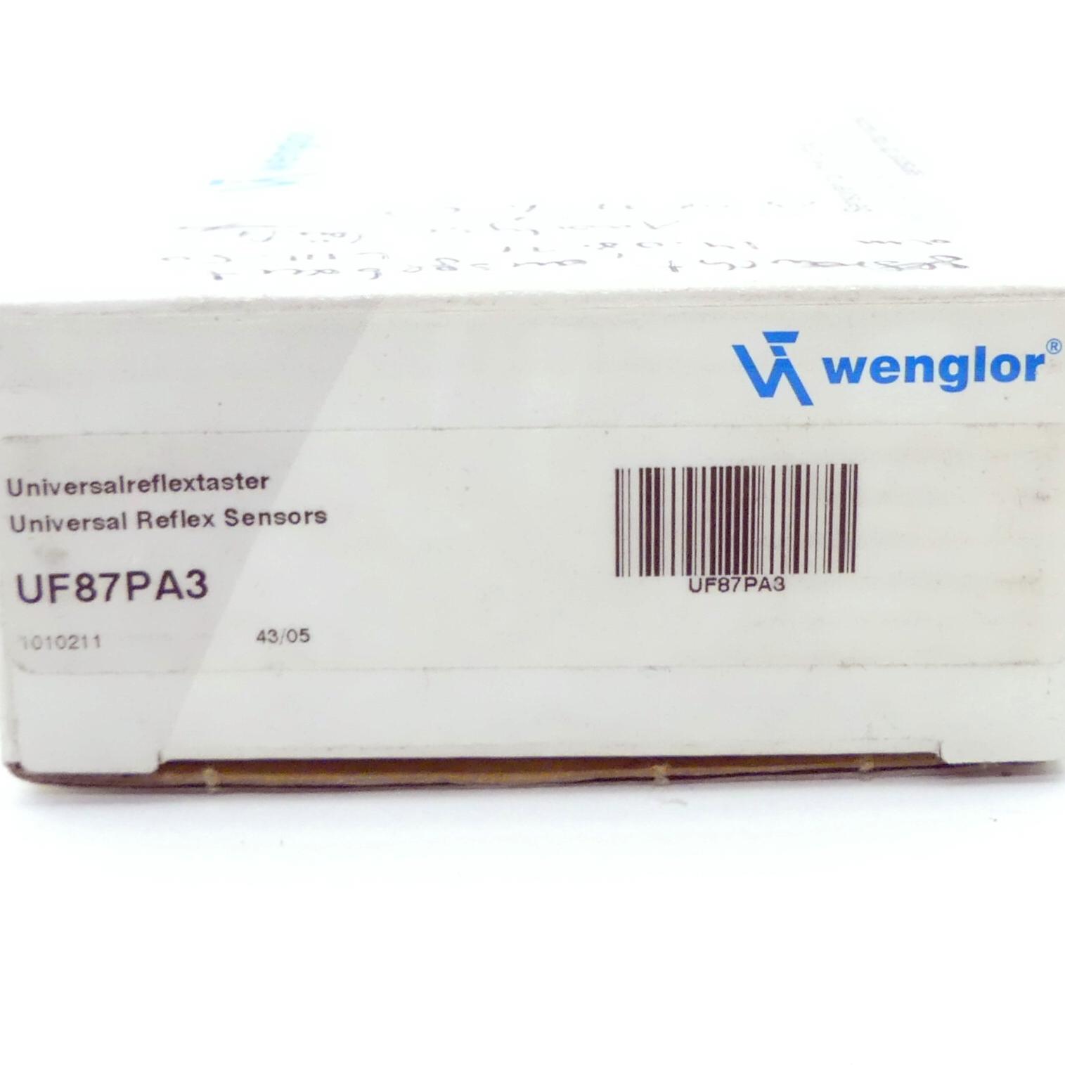 Produktfoto 2 von WENGLOR Universalreflextaster UF87PA3