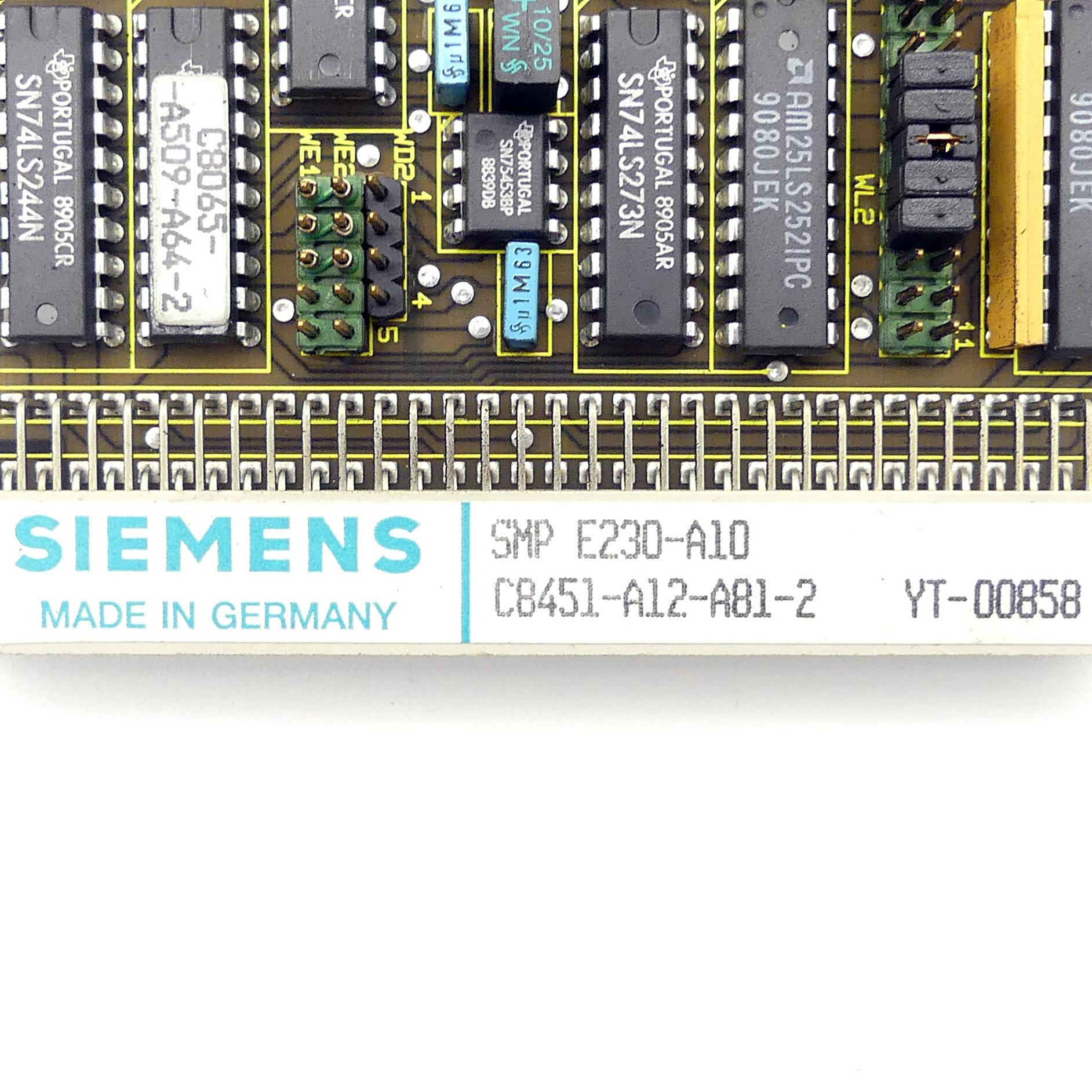 Produktfoto 2 von SIEMENS Leiterplatte SMP E230-A10