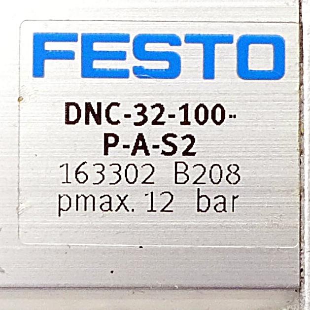 Produktfoto 2 von FESTO Pneumatikzylinder DNC-32-100-P-A-S2