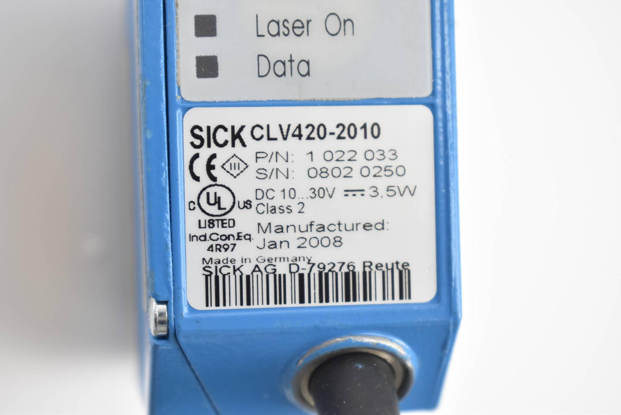 Produktfoto 2 von Sick Barcodescanner CLV420-2010 ( 1022033 ) 10-30VDC 3,5W