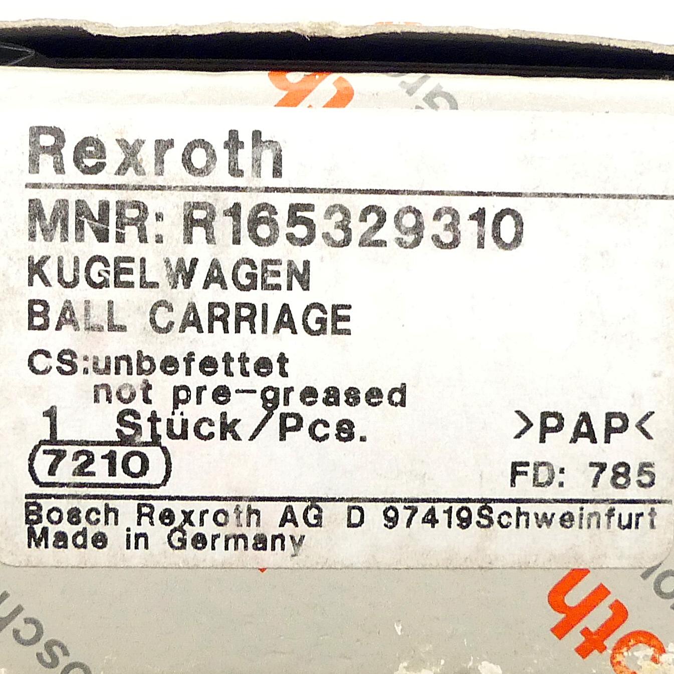 Produktfoto 2 von REXROTH Führungswagen