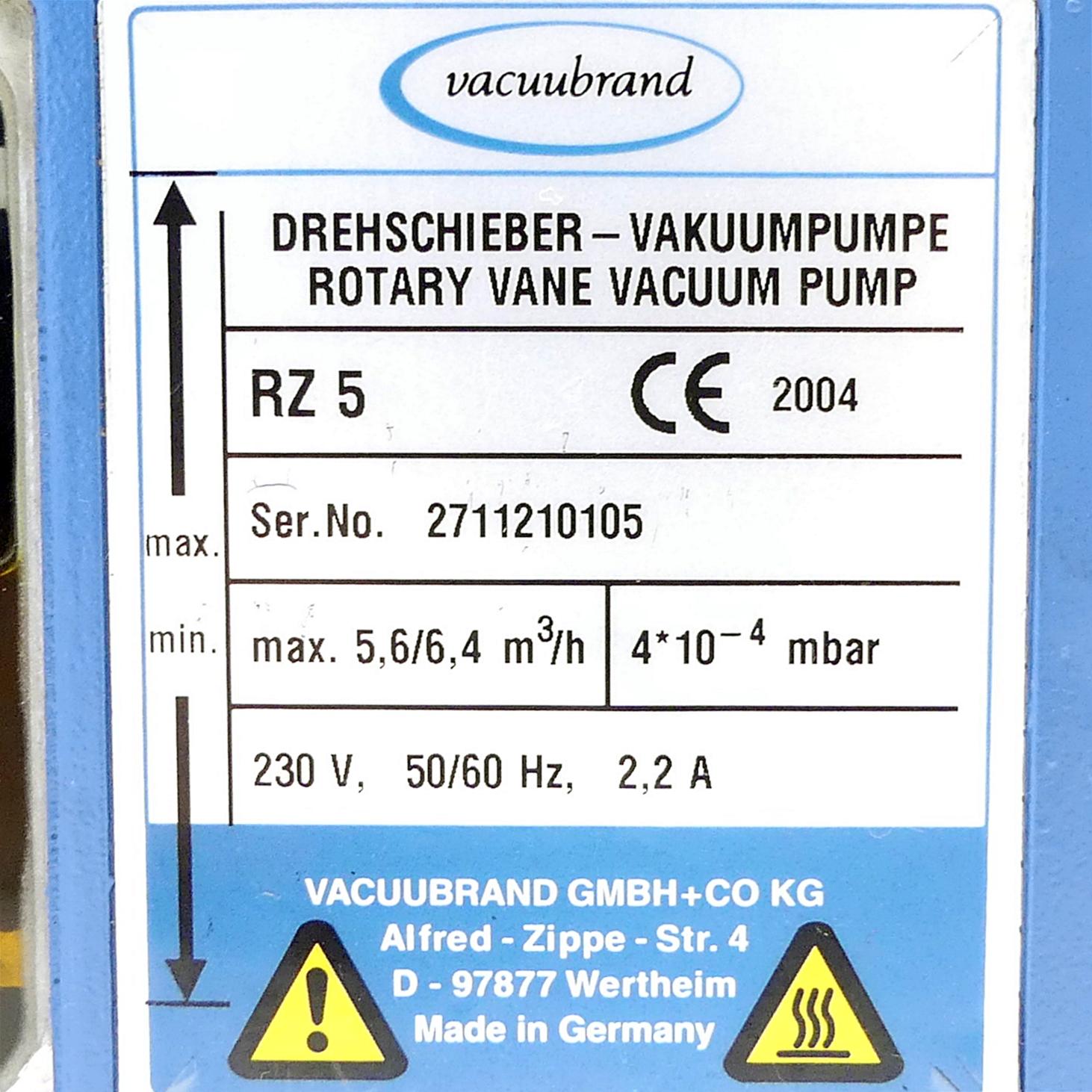 Produktfoto 2 von VACCUBRAND Drehschieber-Vakuumpumpe