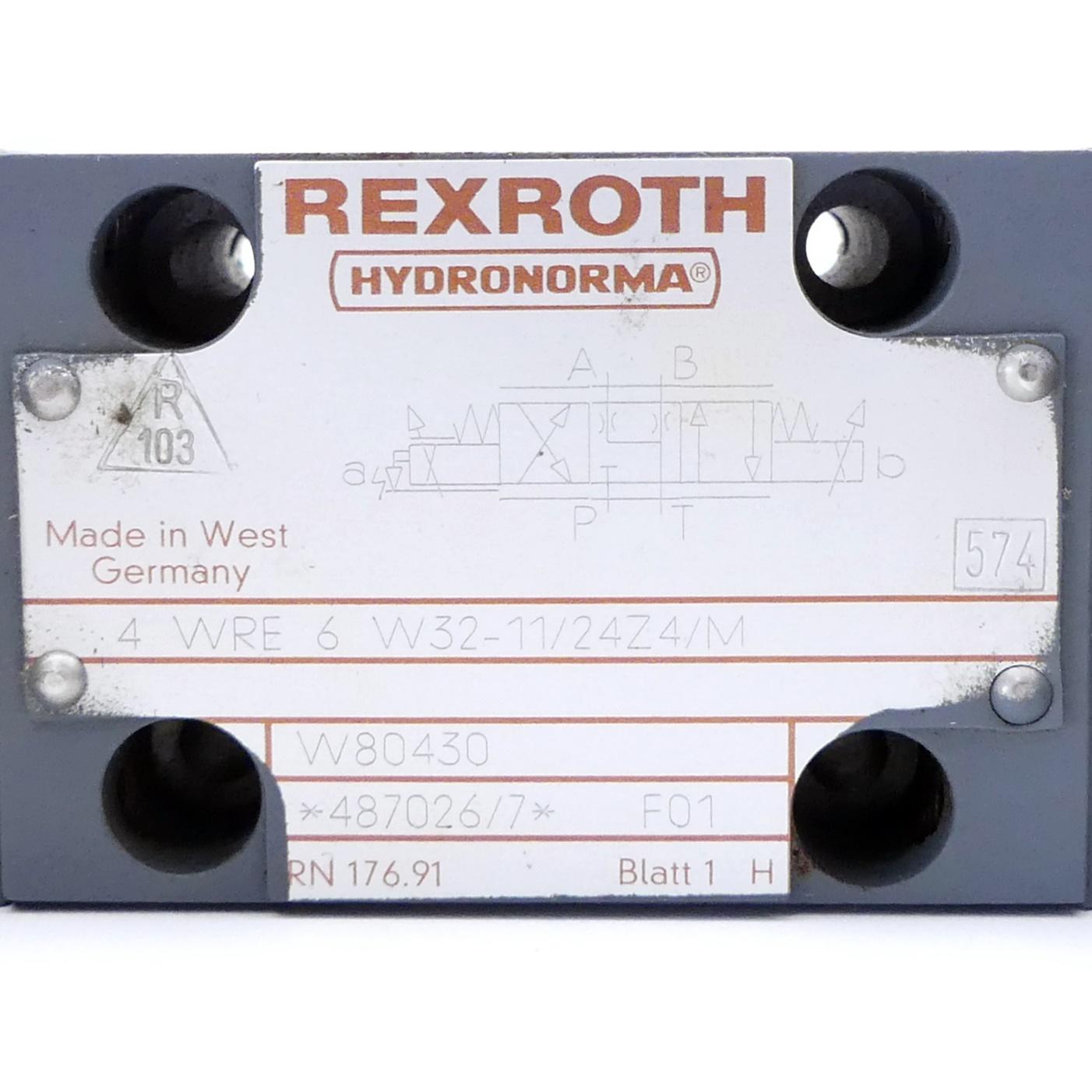 Produktfoto 2 von REXROTH 4/3 Wegeventil