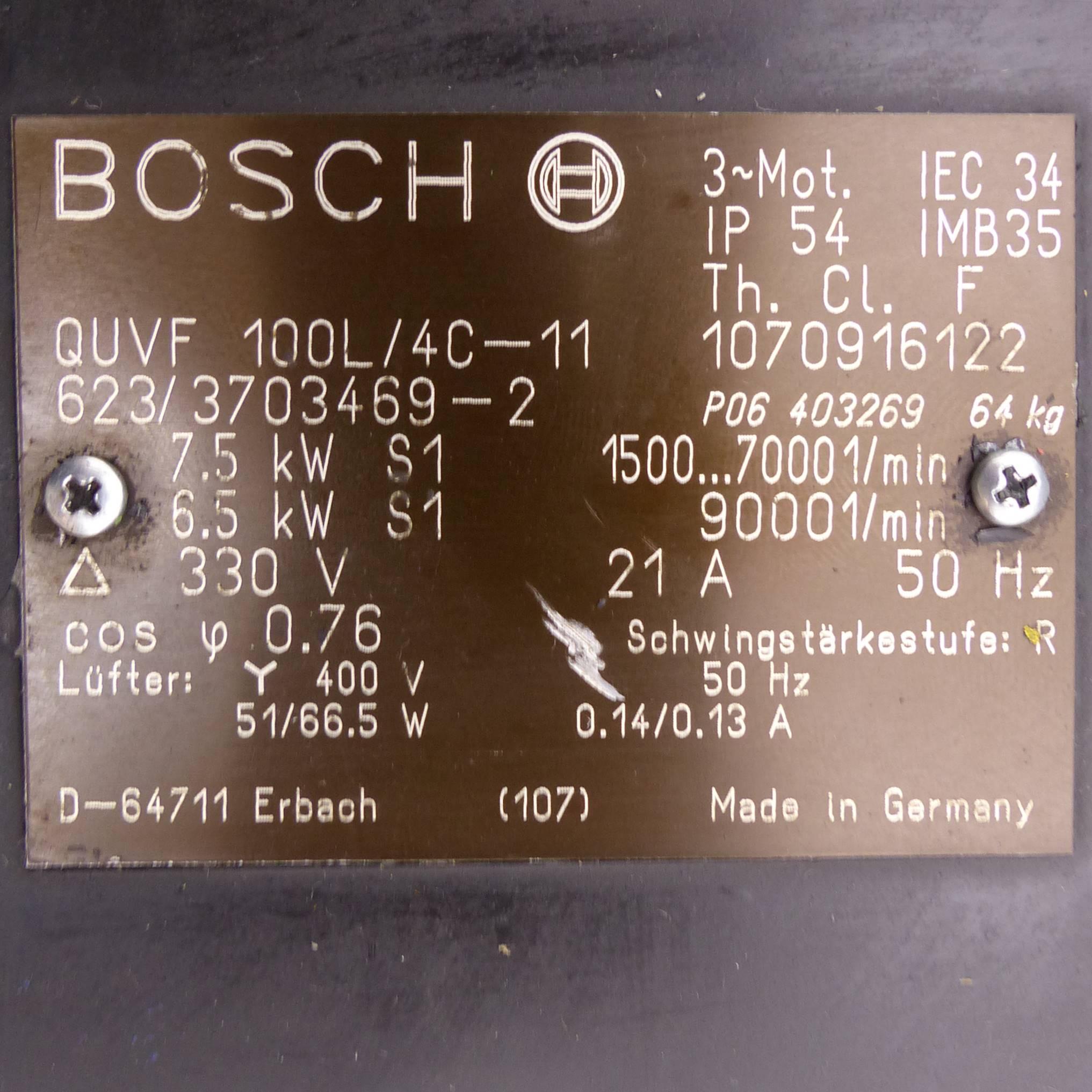 Produktfoto 2 von BOSCH 3 Phasen Motor QUVF 100L/4C-11