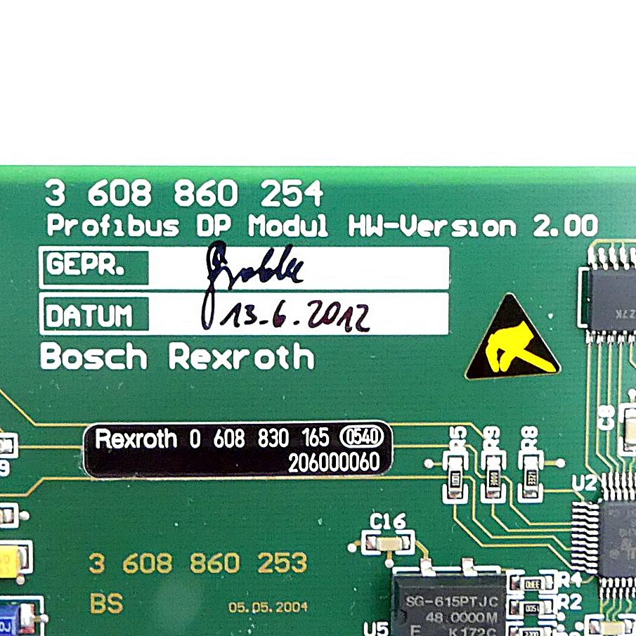 Produktfoto 2 von REXROTH Profibus DP Modul 3 608 860 254