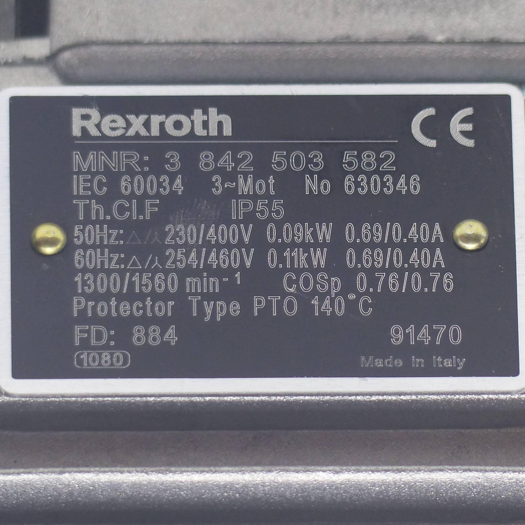 Produktfoto 2 von REXROTH Getriebemotor