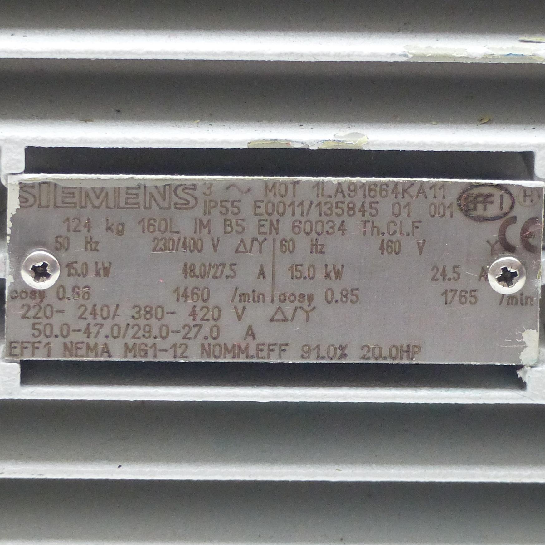 Produktfoto 2 von SIEMENS Drehstrommotor 1 LA91664KA11