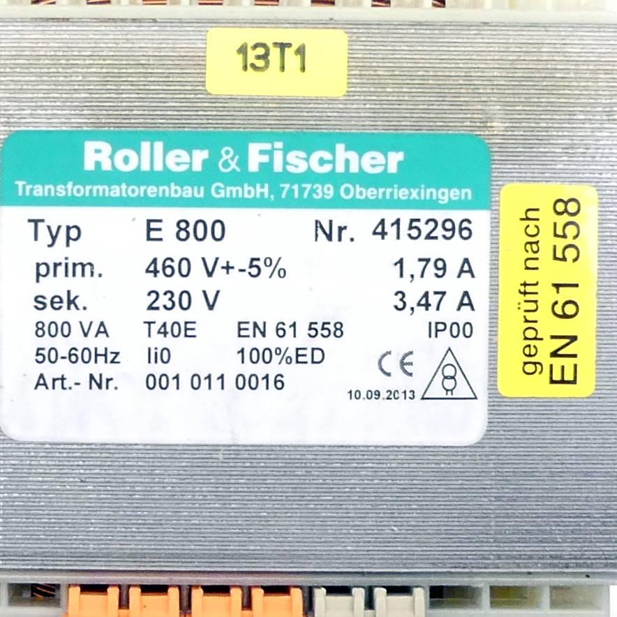 Produktfoto 2 von ROLLER+FISCHER Transformator E800