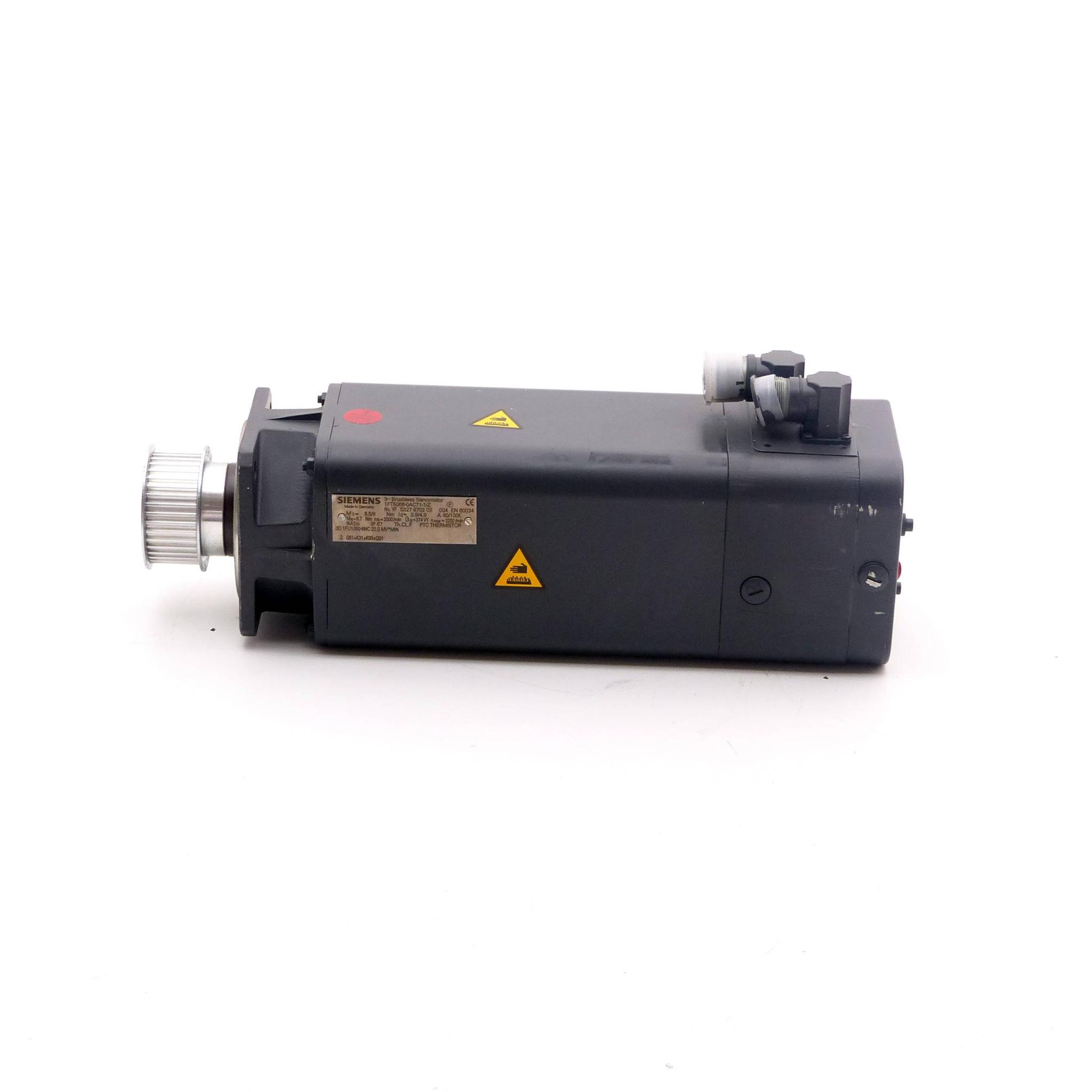 Produktfoto 5 von SIEMENS Bürstenloser Servomotor 1FT5066-0AC71-1-Z