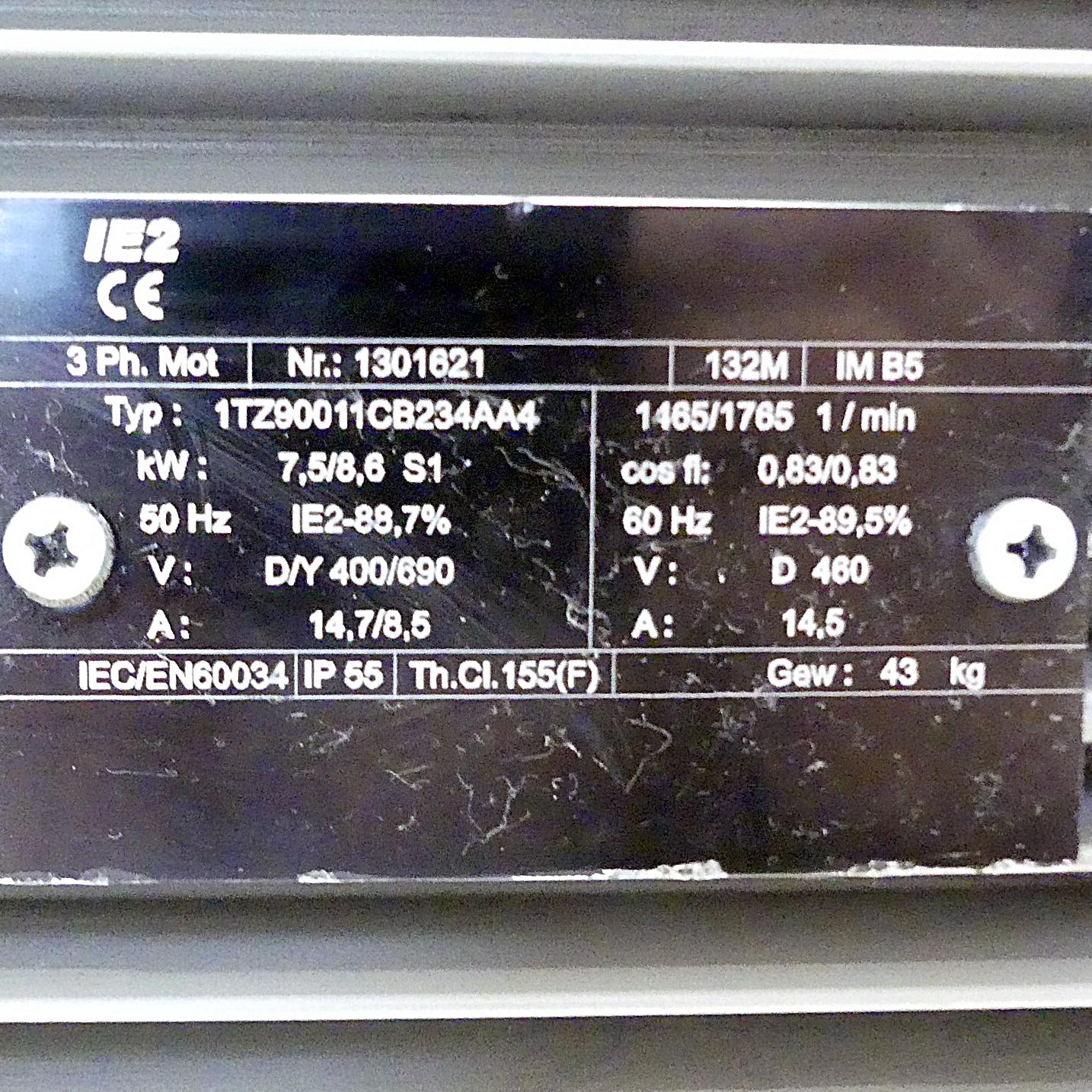 Produktfoto 2 von Drehstrommotor 1TZ90011CB234AA4