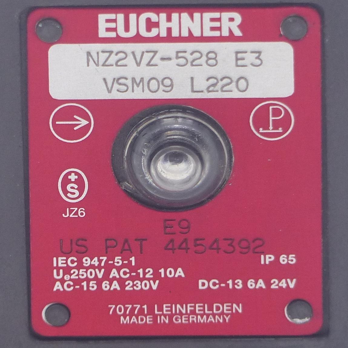 Produktfoto 2 von EUCHNER Sicherheitsschalter NZ2VZ-528 E3 VSM09 L220