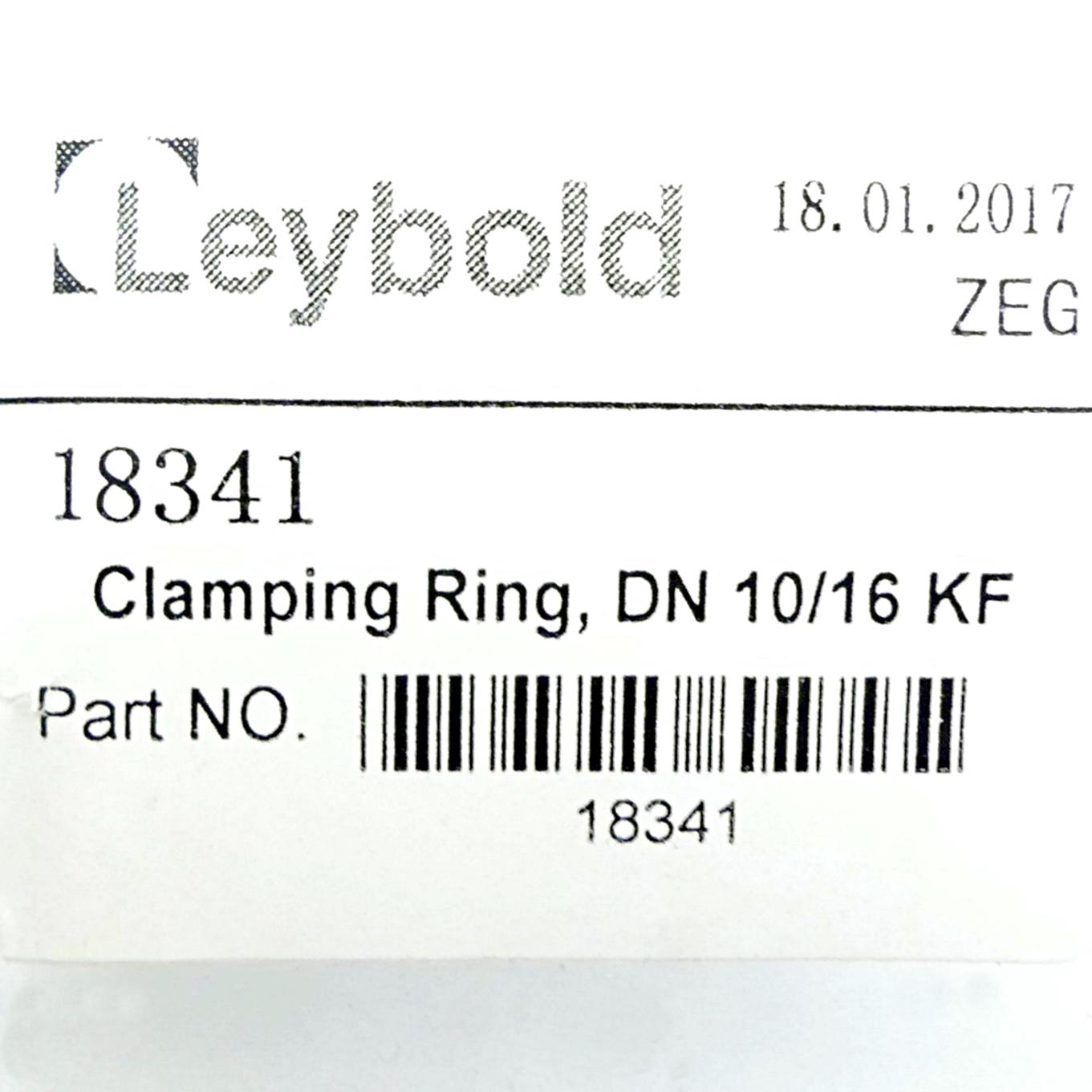 Produktfoto 3 von LEYBOLD 5 Stück Spannringe DN 10/16 KF