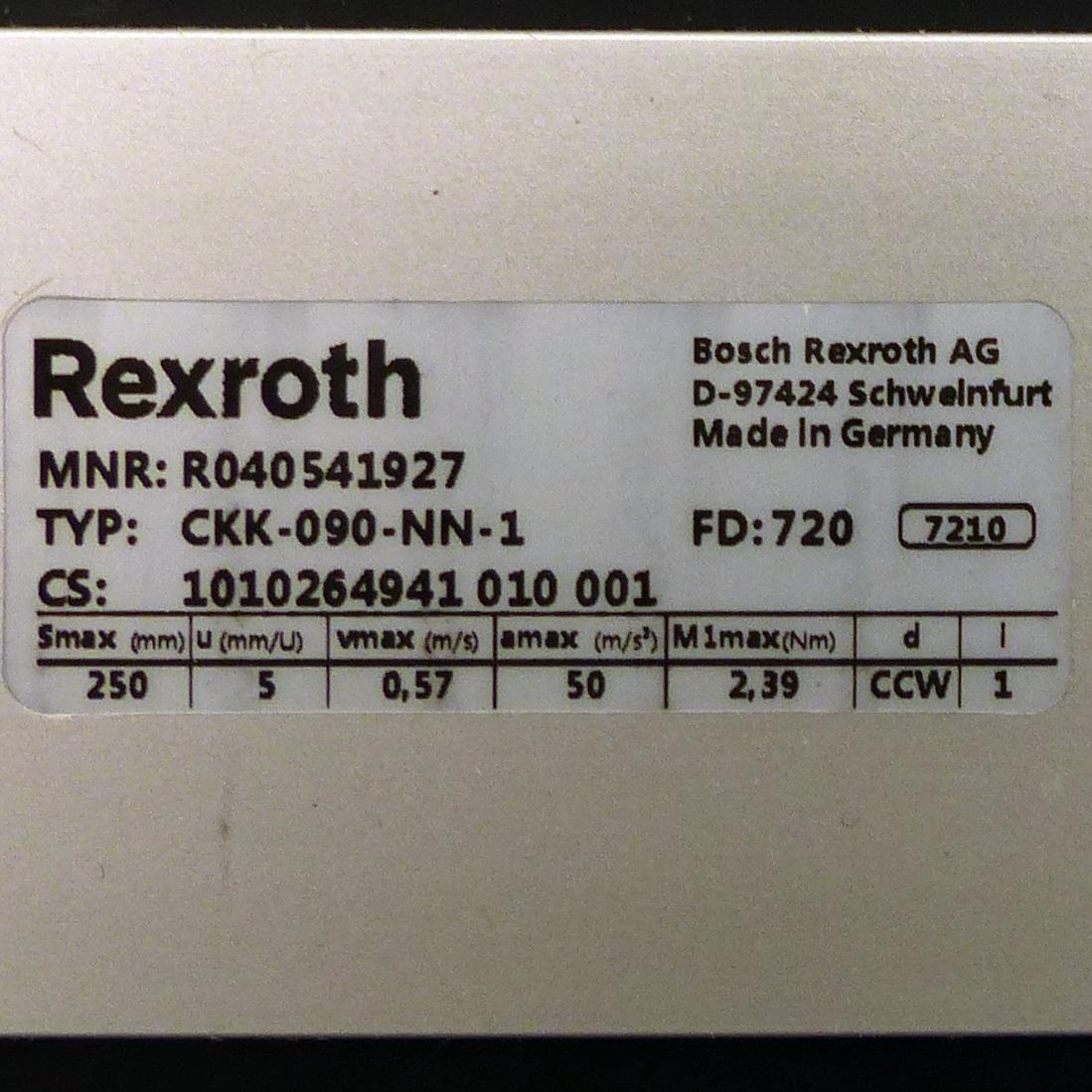 Produktfoto 2 von REXROTH Compactmodul CKK-090-NN-1 mit Motor