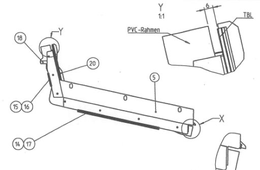 Produktfoto 3 von DMC 635V Schutzabdeckung X-Achse Links