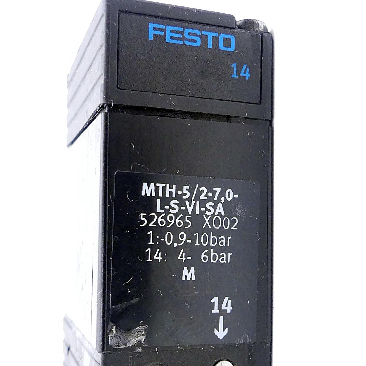 Produktfoto 2 von FESTO Magnetventil MTH-5/2-7,0-L-S-VI-SA