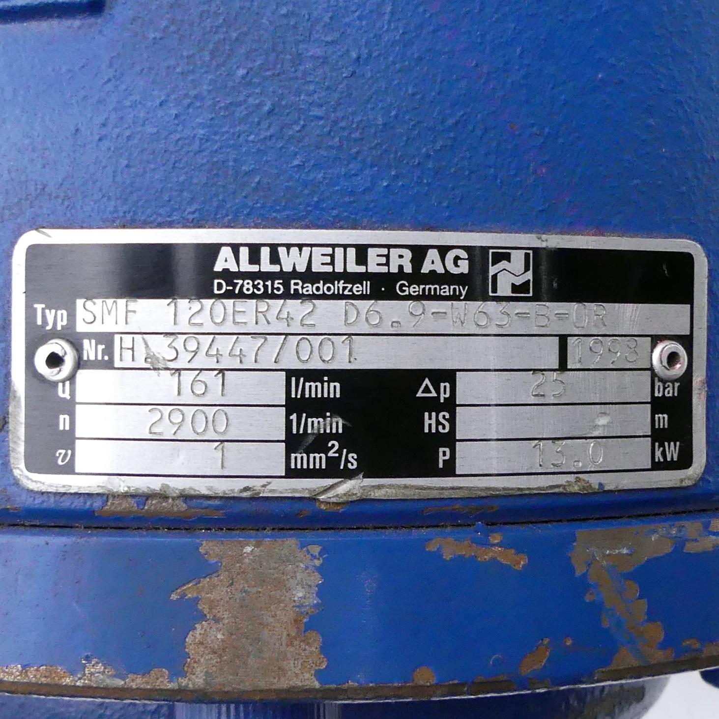 Produktfoto 2 von ALLWEILER AG Schraubenspindelpumpe