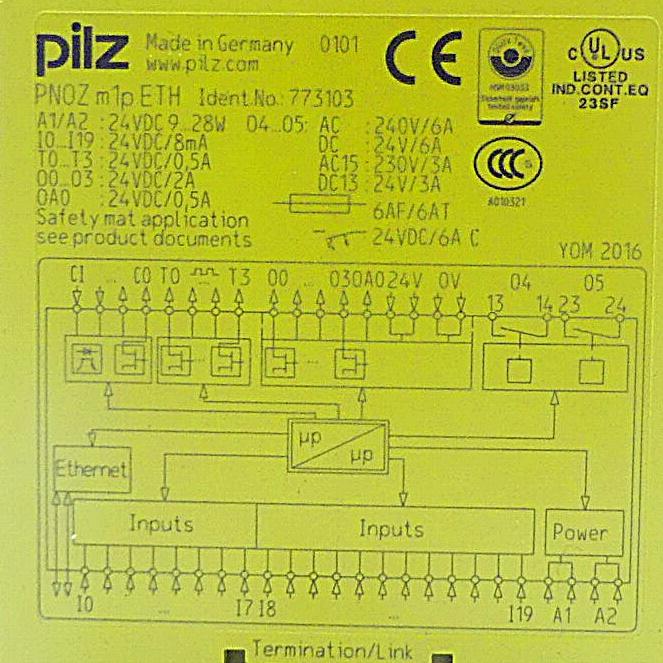 Produktfoto 2 von PILZ PNOZmulti Basisgerät PNOZ m1p ETH