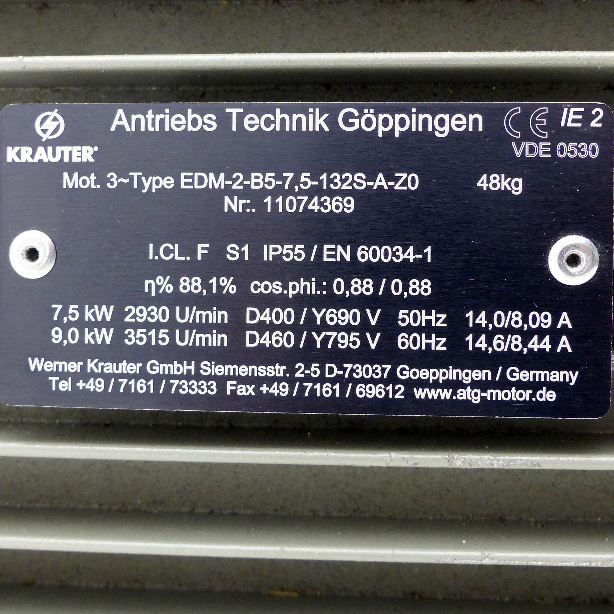 Produktfoto 2 von KRAUTER Drehstrommotor