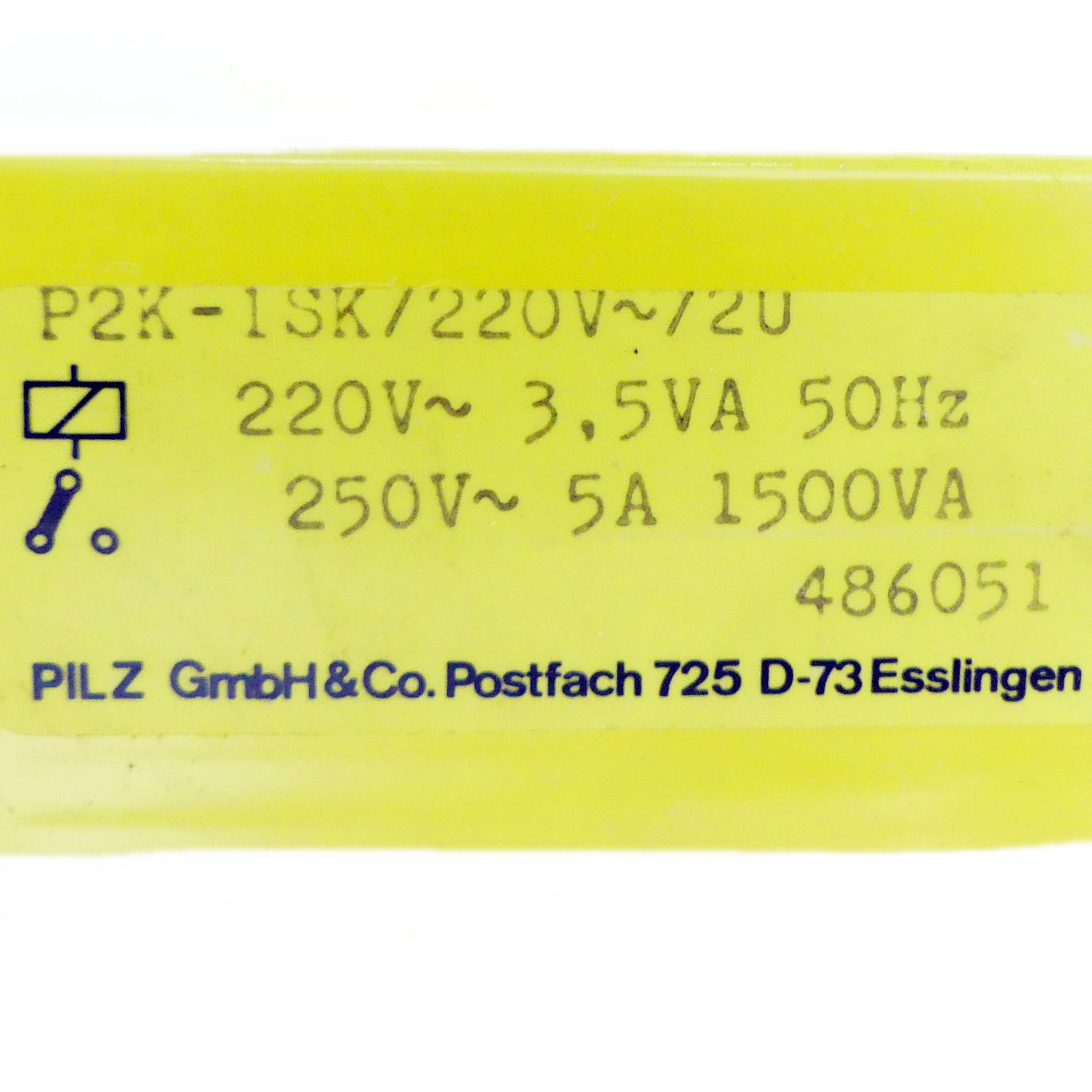 Produktfoto 2 von PILZ Sicherheitsrelais P21K-1Sk