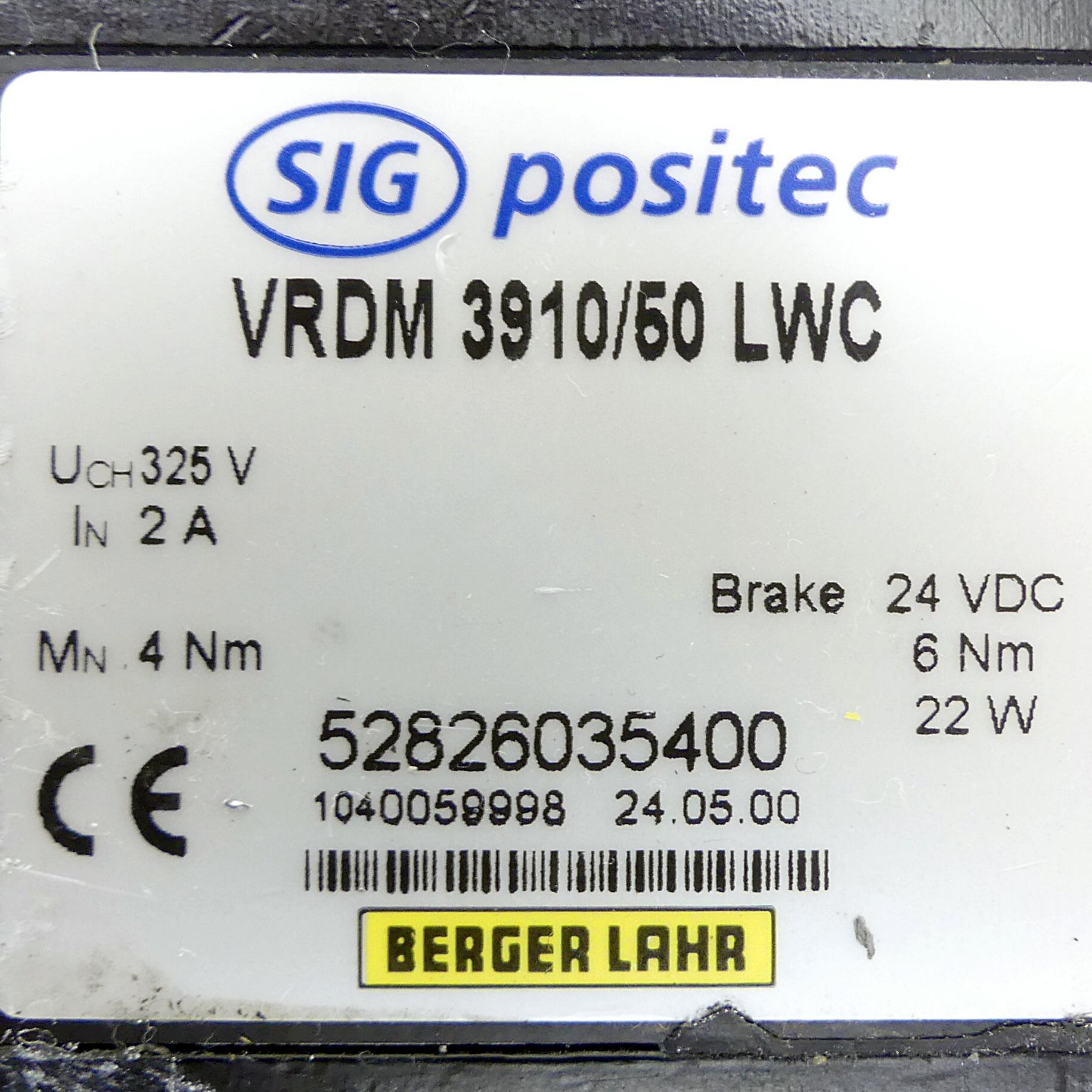 Produktfoto 2 von SIG Schrittmotor VRDM3910/50 LWC