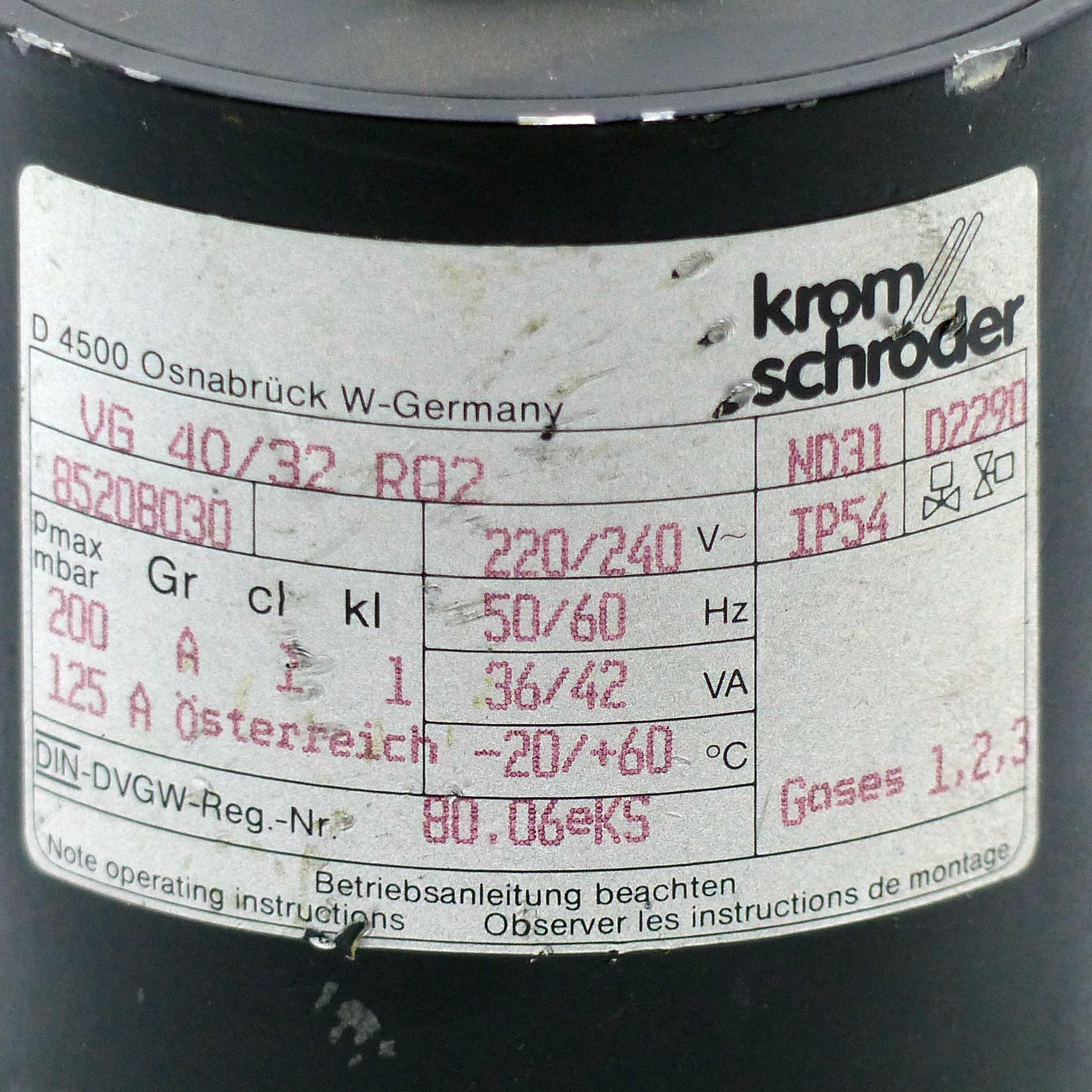 Produktfoto 2 von KROMSCHRöDER Gas-Magnetventil