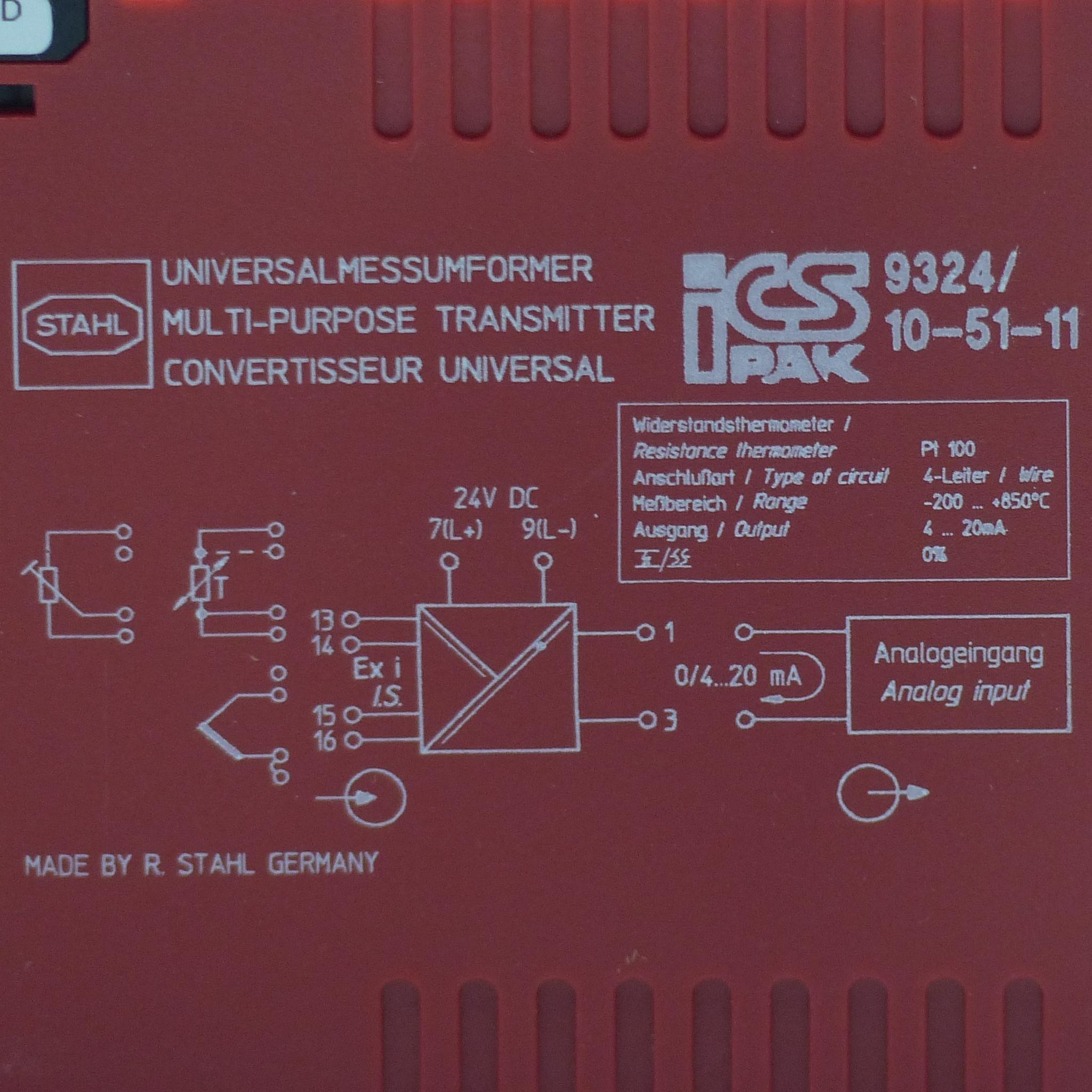 Produktfoto 2 von STAHL Universalmessumformer 9324/10-51-11