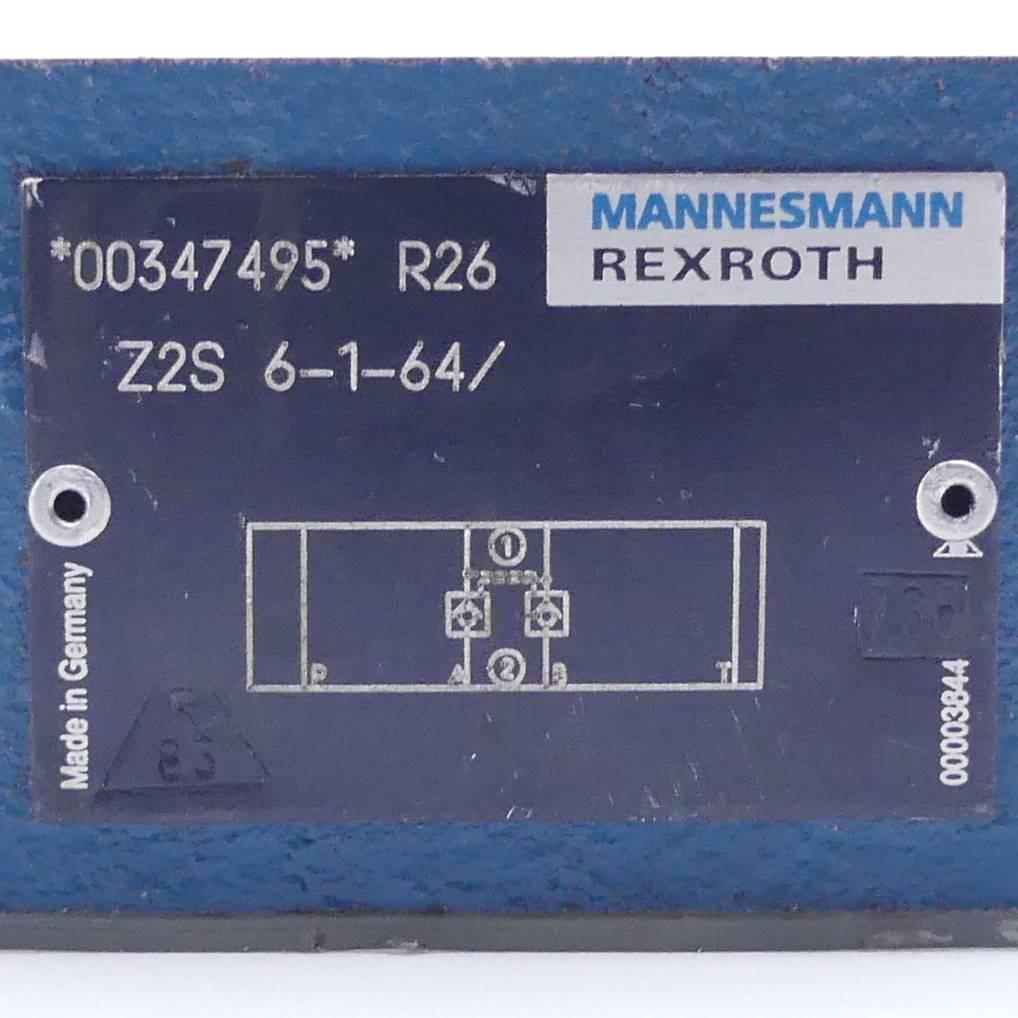 Produktfoto 2 von REXROTH Rückschlagventil hydraulisch entsperrbar Z2S 6-1-64