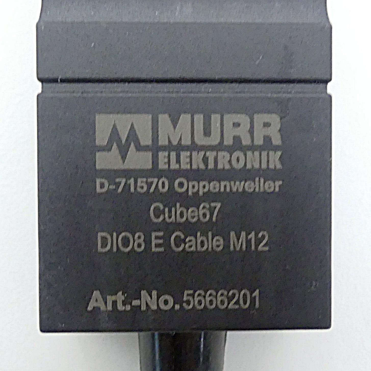 Produktfoto 2 von MURRELEKTRONIK Erweiterungsmodul Cube 67 DIO8 E Cable M12