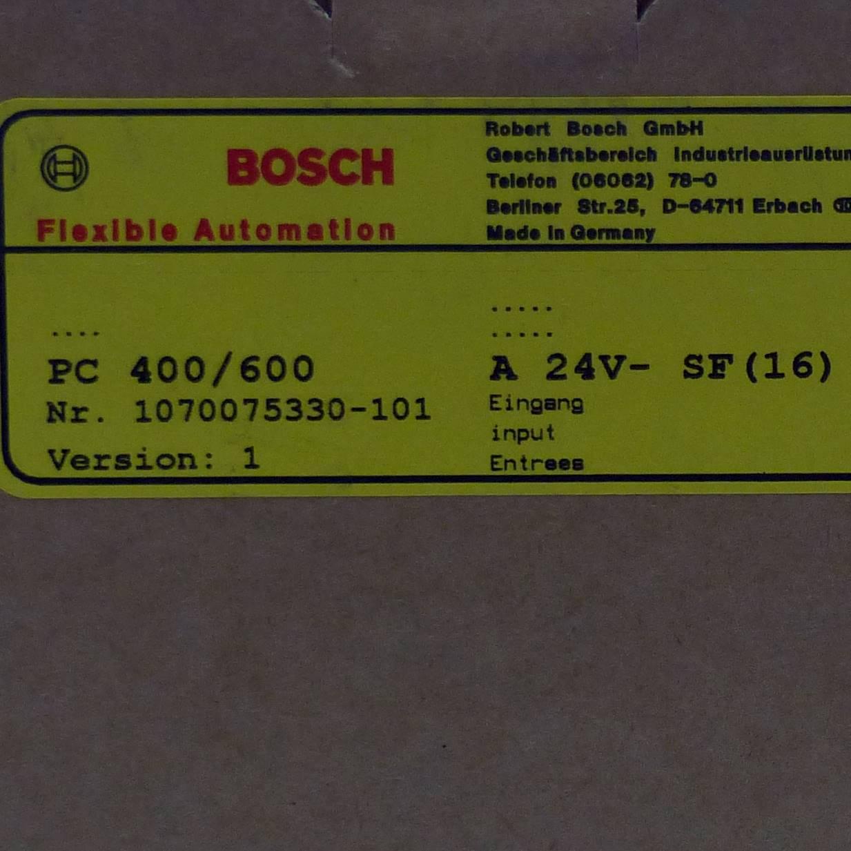 Produktfoto 2 von BOSCH Eingangskarte Input Card A 24V- SF(16)