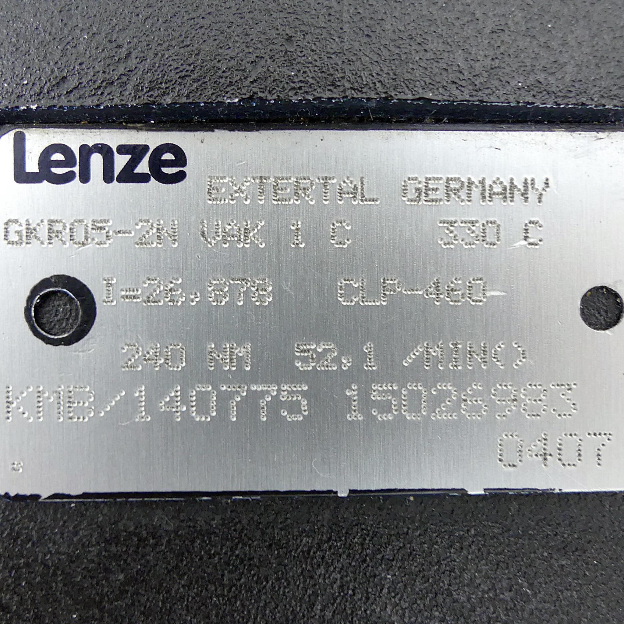 Produktfoto 2 von LENZE Winkelgetriebe GKR05-2N VAK 1C