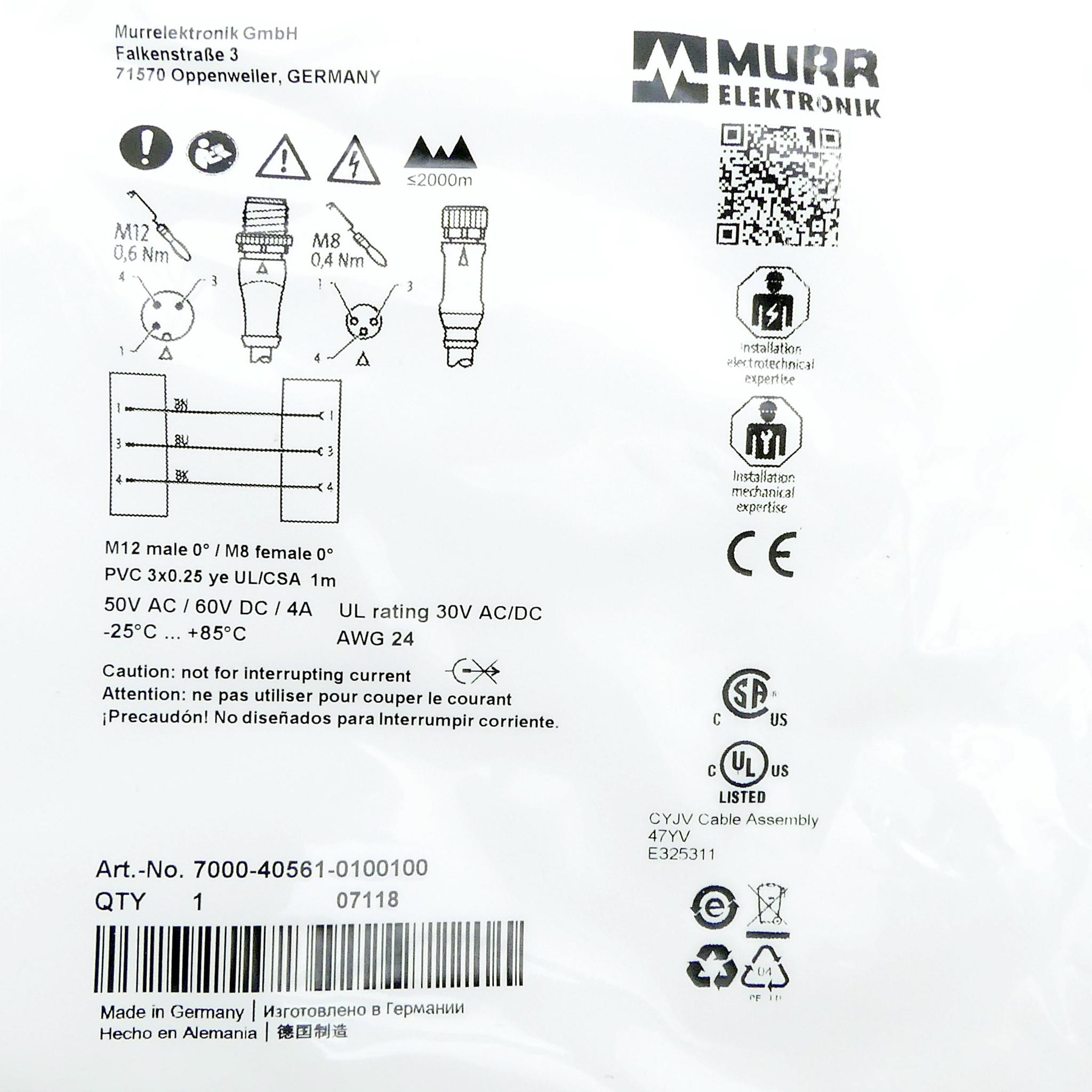 Produktfoto 2 von MURRELEKTRONIK 5x 7000-40561-0100100