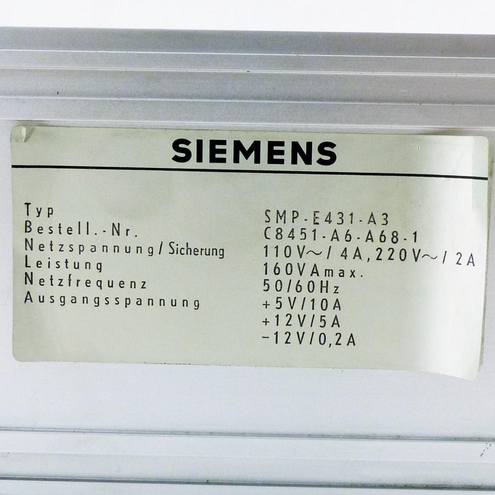 Produktfoto 2 von SIEMENS Netzgerät SMP-E431-A3