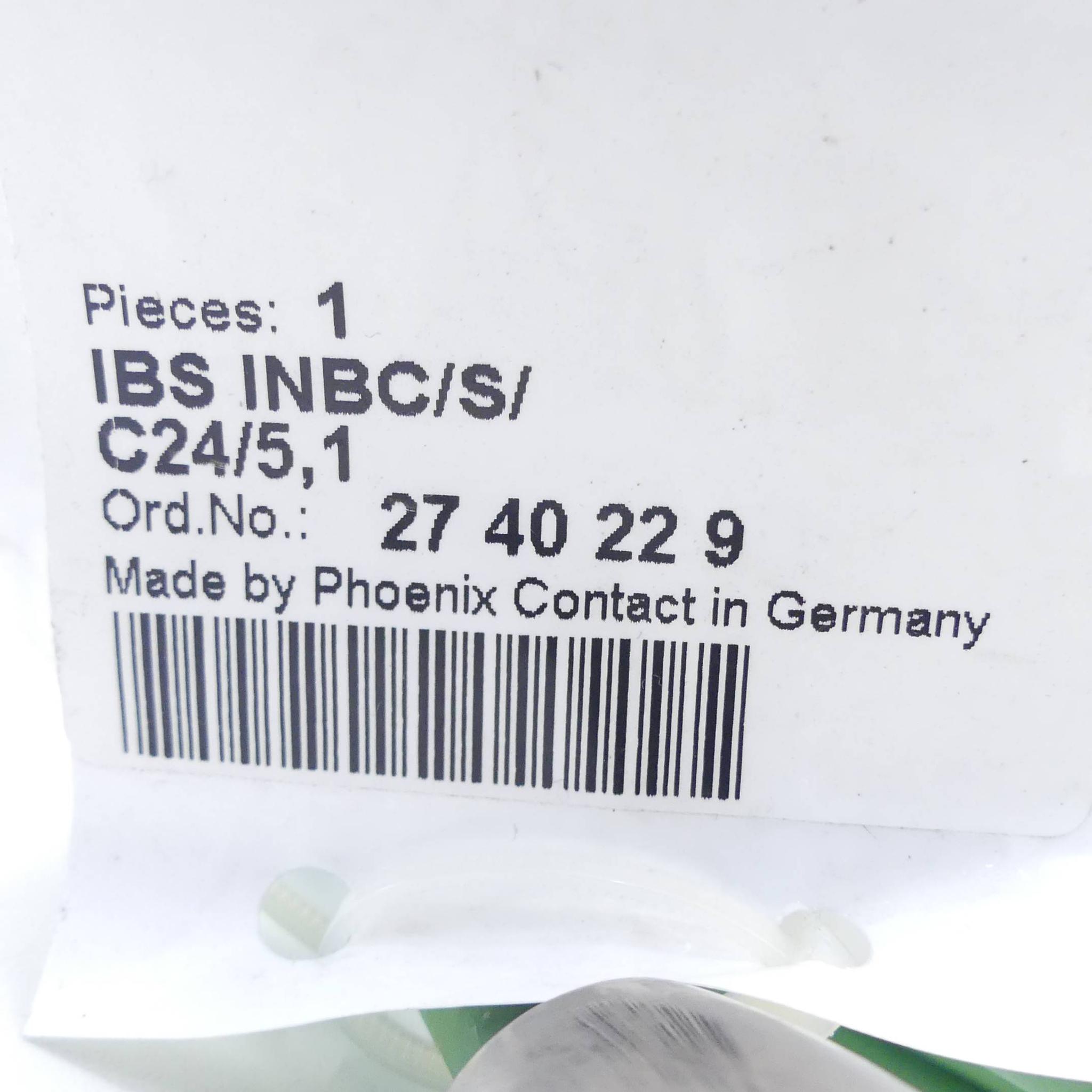 Produktfoto 2 von PHOENIX CONTACT Kabel IBS INBC/S/C24/5,1