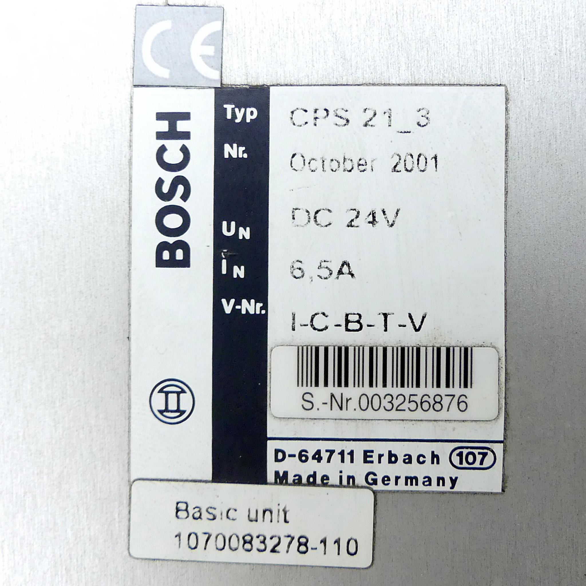 Produktfoto 2 von BOSCH Bedienterminal CPS21_3