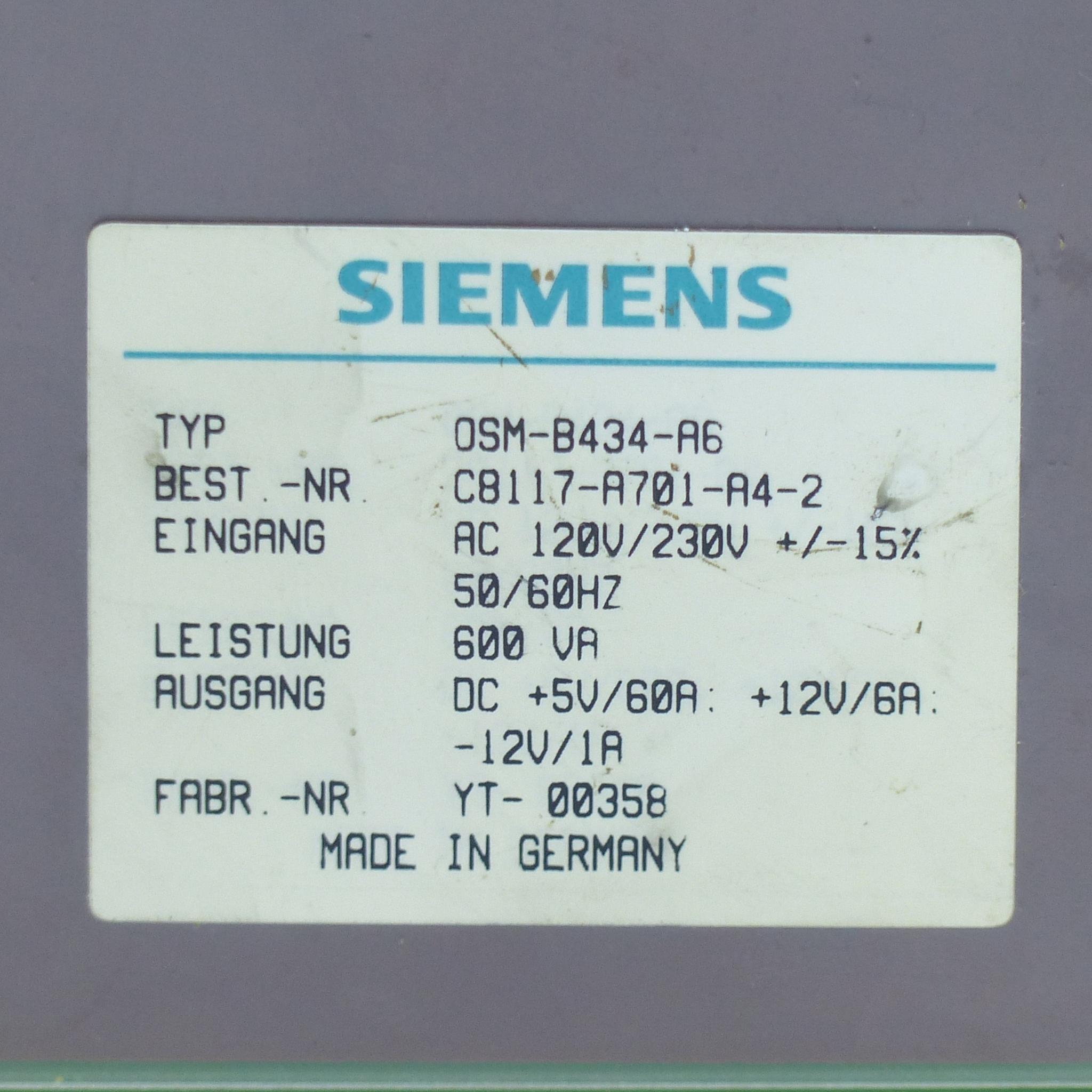 Produktfoto 2 von SIEMENS Netzgerät OSM-B434-A6