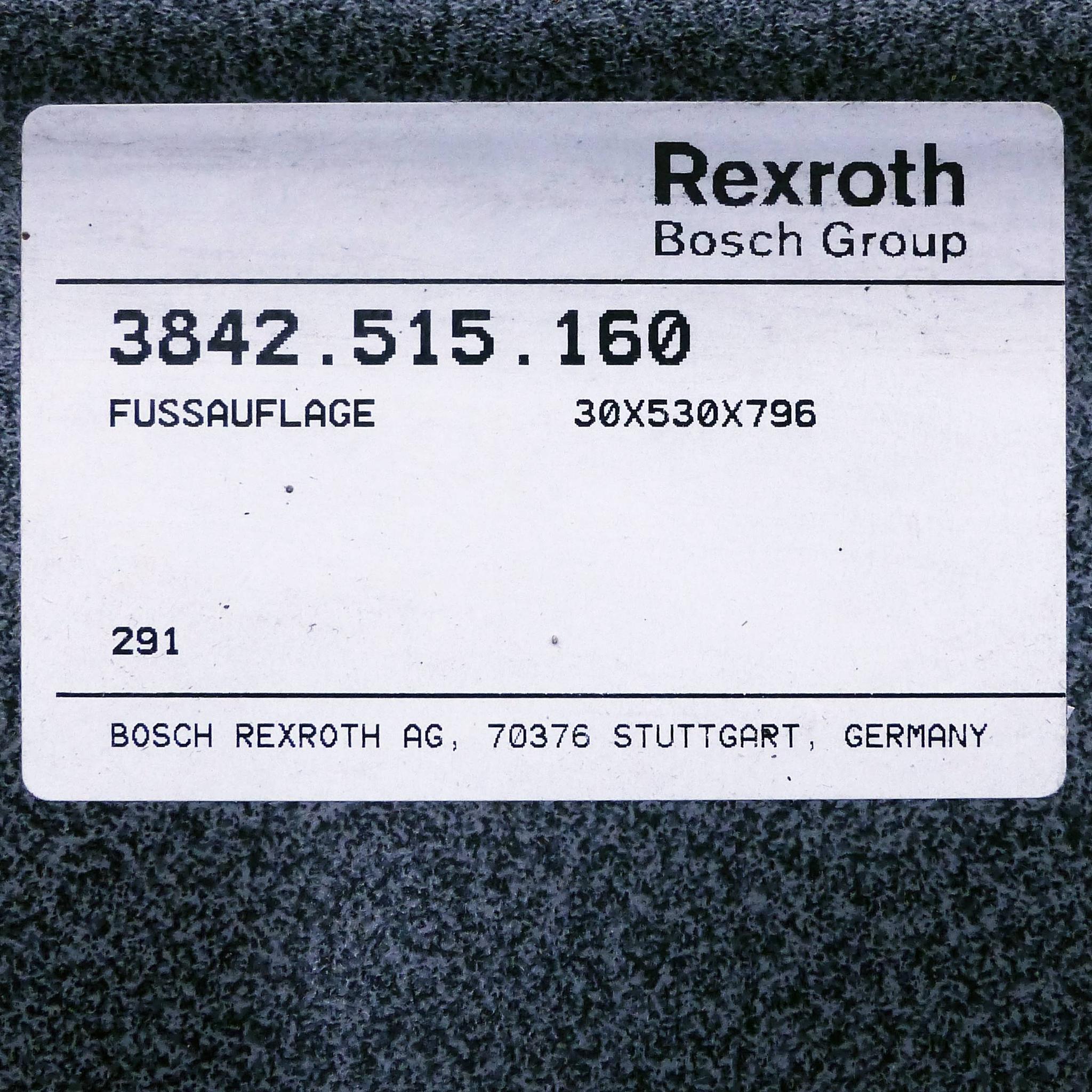 Produktfoto 2 von REXROTH Fussauflage  30x530x796