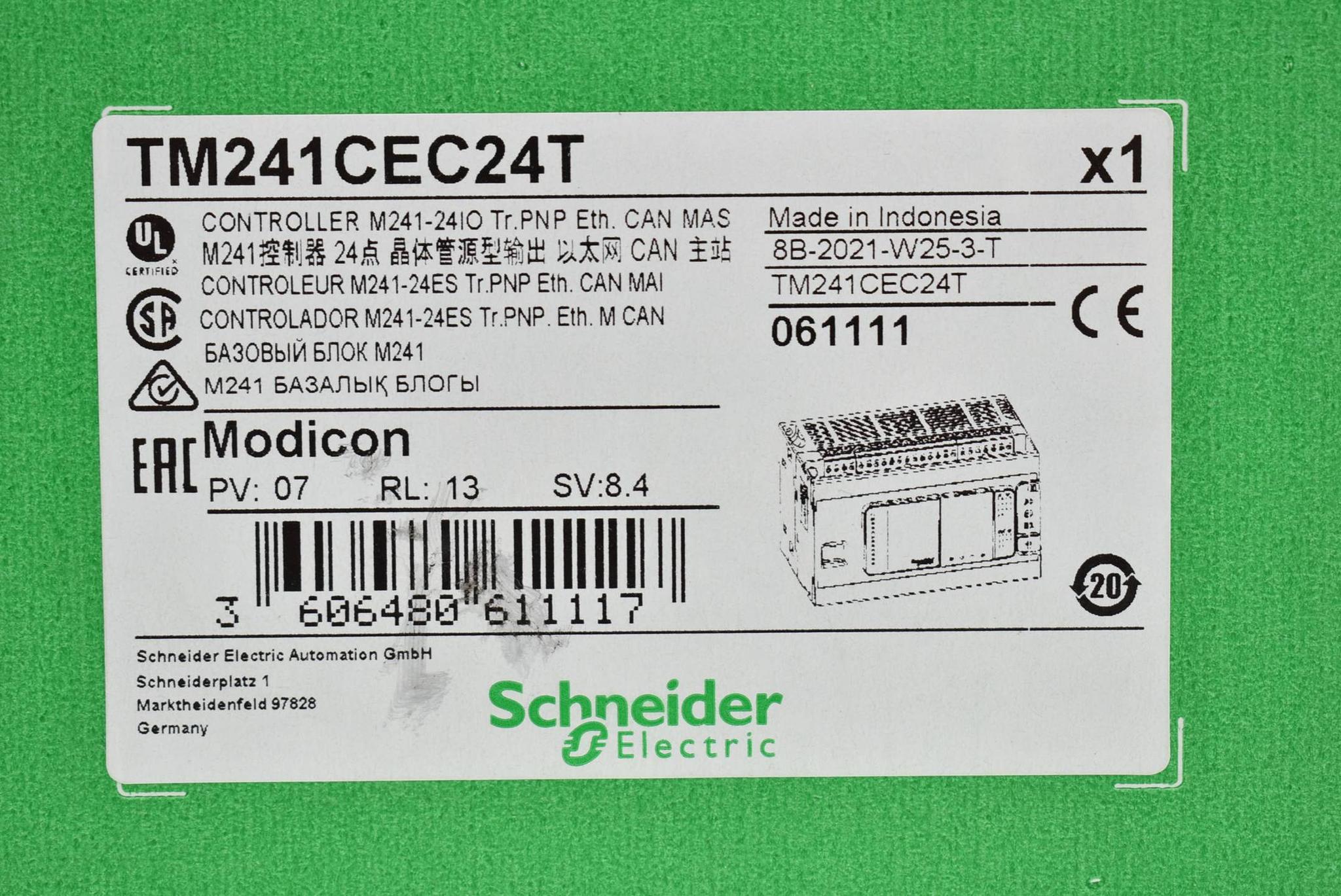 Produktfoto 2 von Schneider electric Modicon M241 SPS-Steuerung TM241CEC24T