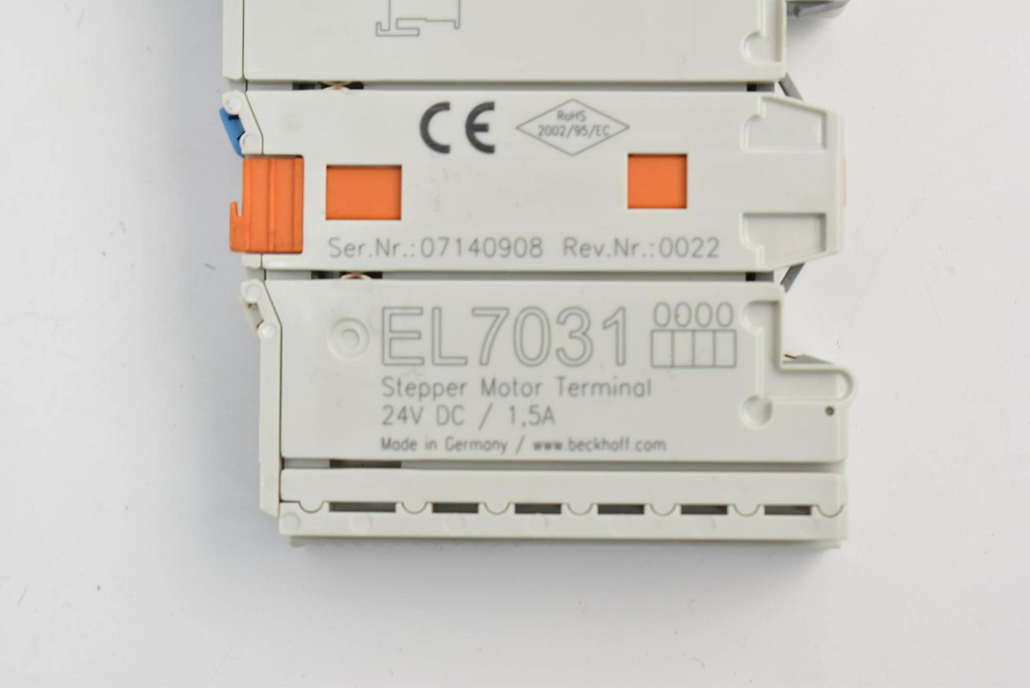 Beckhoff EtherCAT-Klemme 1-Kanal-Motion-Interface Schrittmotor EL7031 / EL 7031