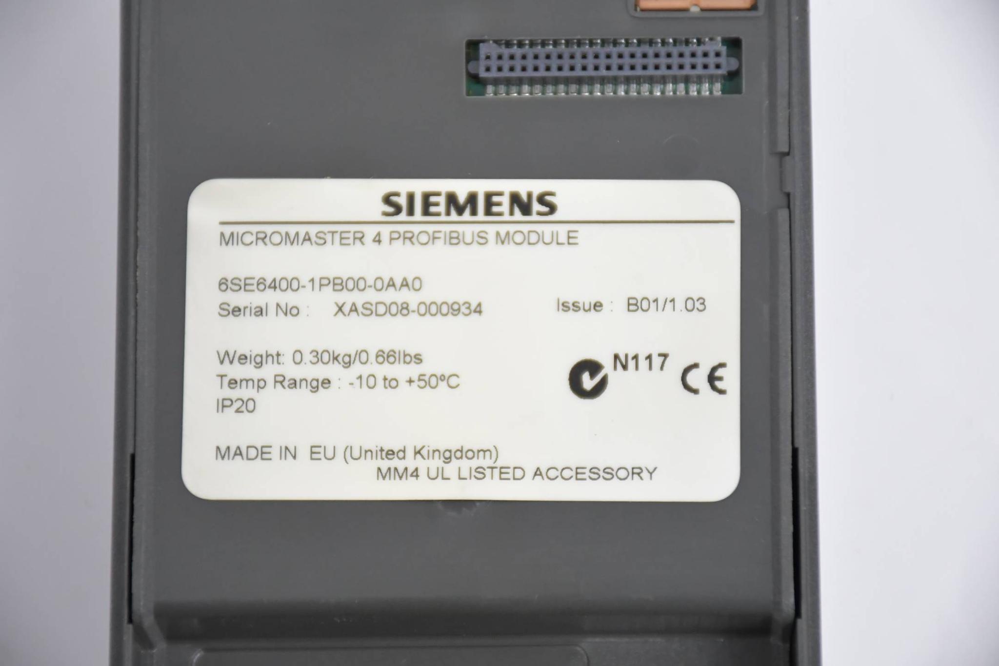 Produktfoto 4 von Siemens Micromaster 440 6SE6440-2AB21-1BA1 E A15/2.08 inkl. Kommutierungsdrossel