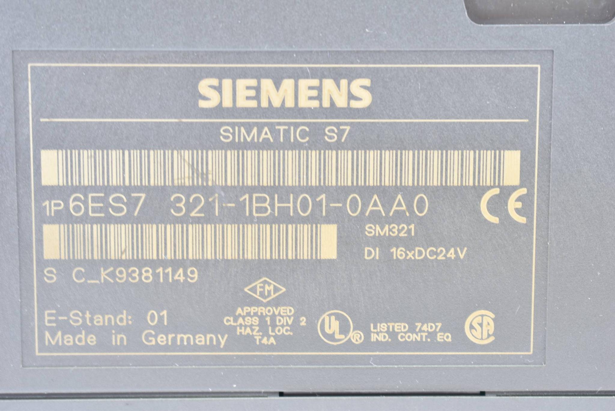 Produktfoto 3 von Siemens simatic S7-300 digital 6ES7321-1BH01-0AA0 ( 6ES7321-1BH01-0AA0 )