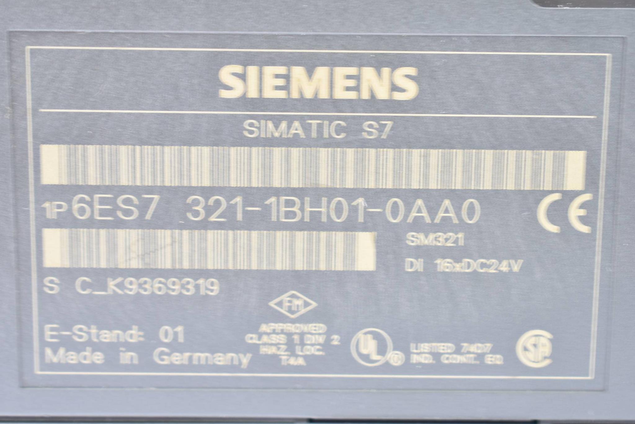 Produktfoto 4 von Siemens simatic S7-300 digital 6ES7321-1BH01-0AA0 ( 6ES7321-1BH01-0AA0 ) E1