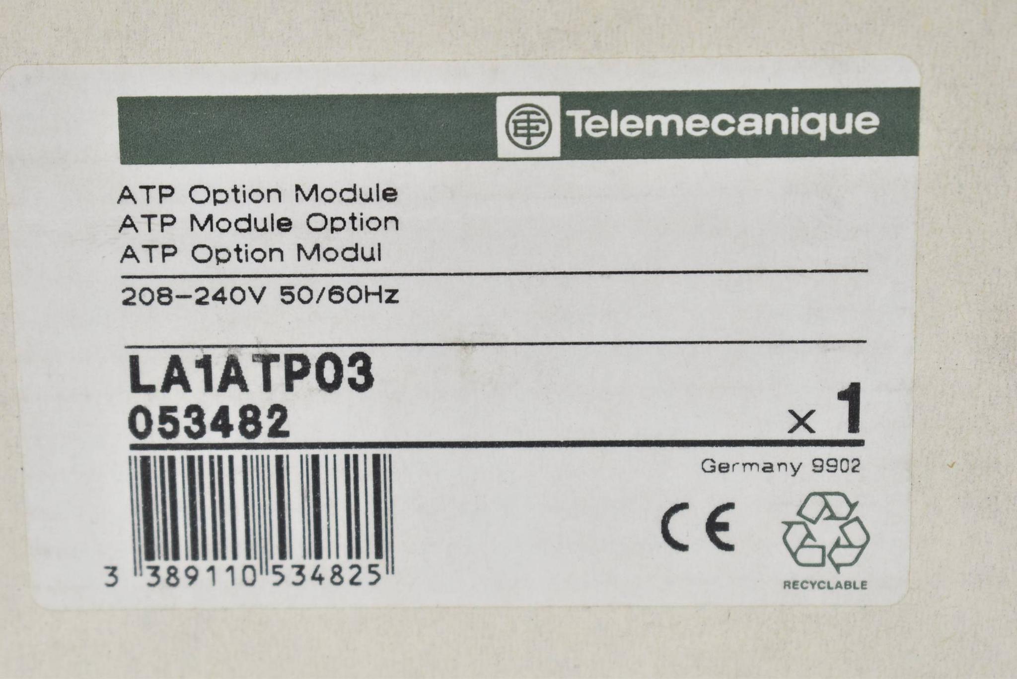 Produktfoto 3 von Telemecanique ATP Option Module 208-240V 50/60Hz LA1ATP03 ( 053482 )